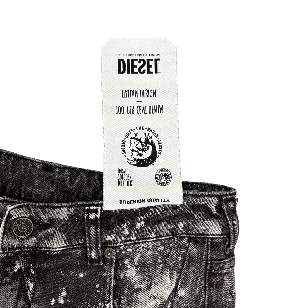 DIESEL 黑白牛仔裤