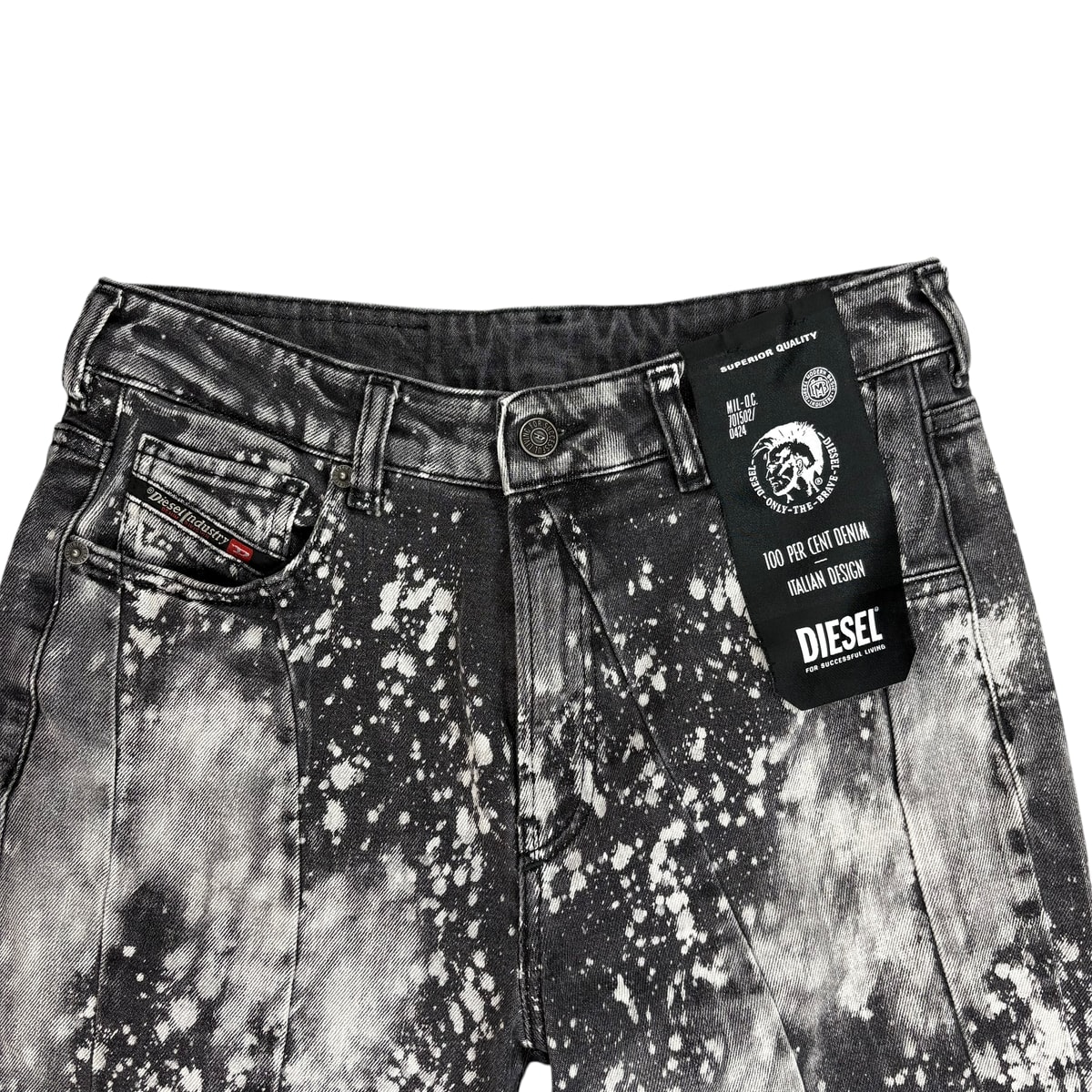 DIESEL 黑白牛仔裤