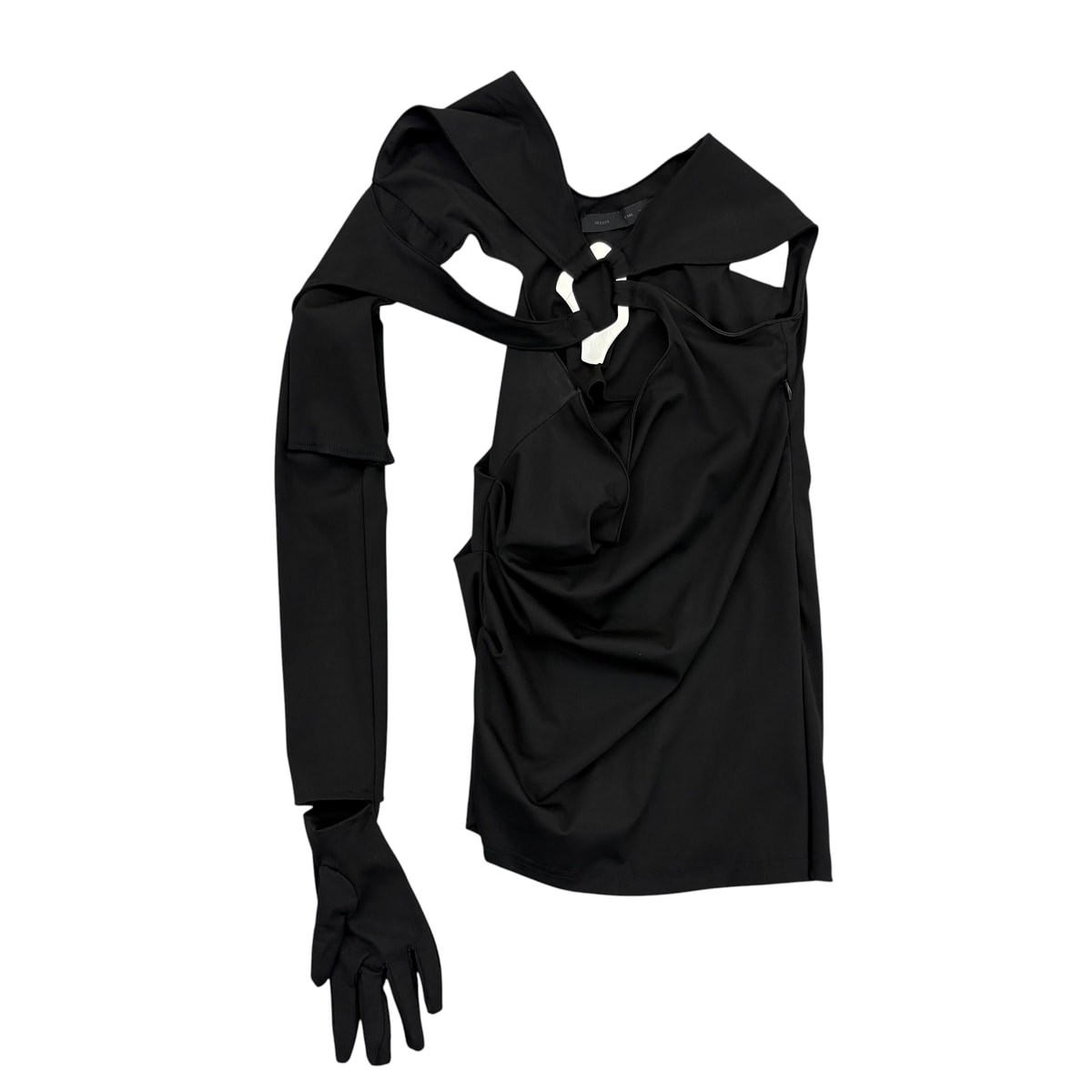 Heliot Emil Black Asymmetrical Top