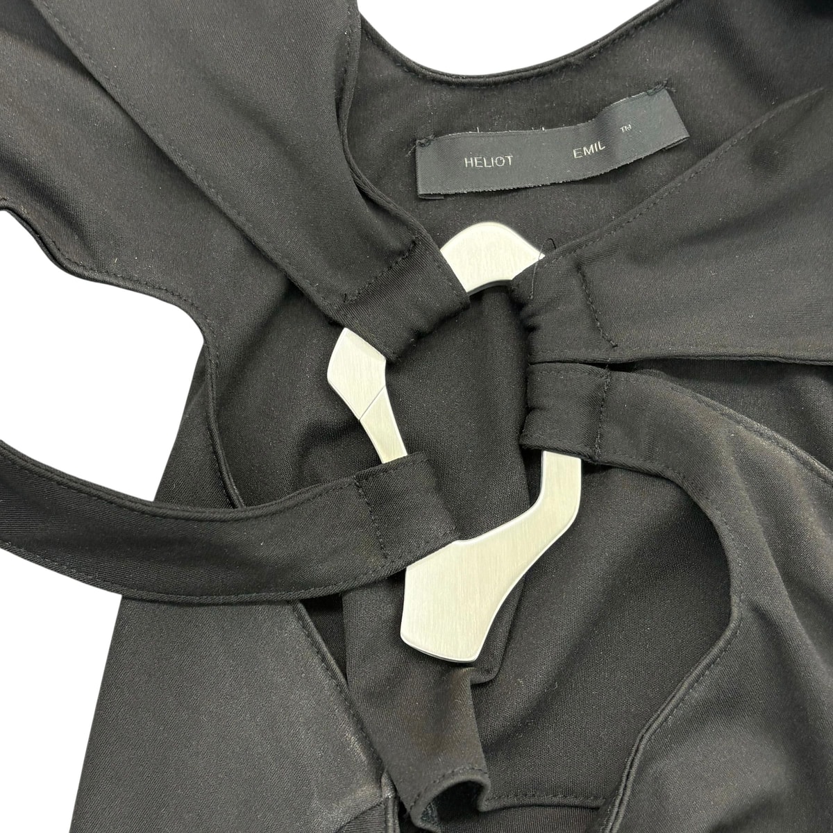 Heliot Emil Black Asymmetrical Top