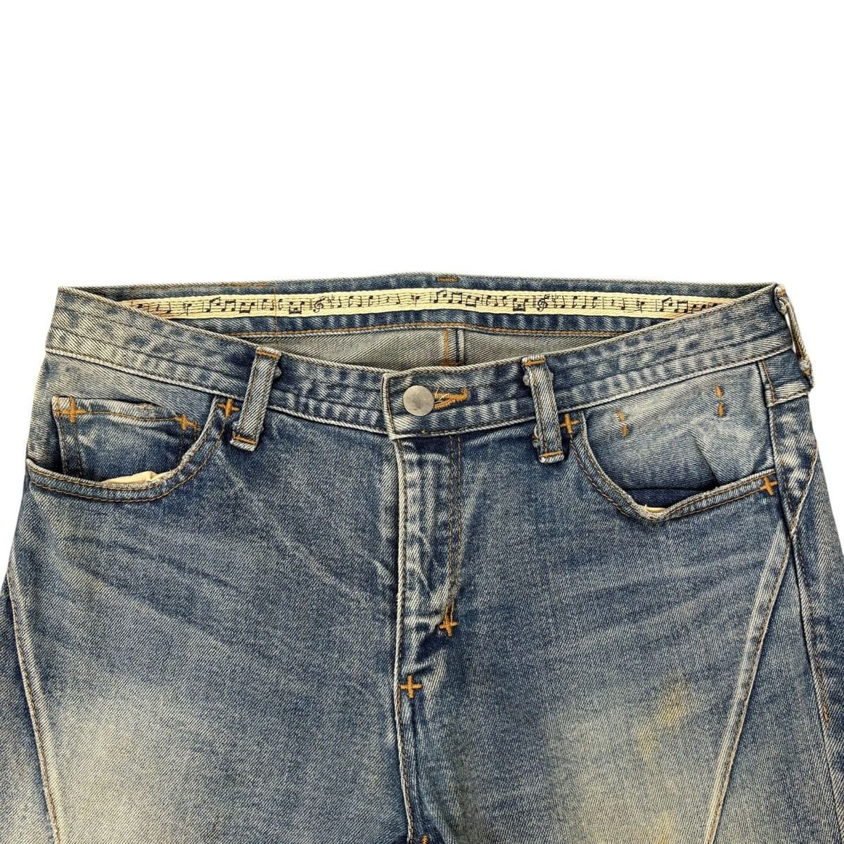 NUMBER NINE Distressed Denim Jeans