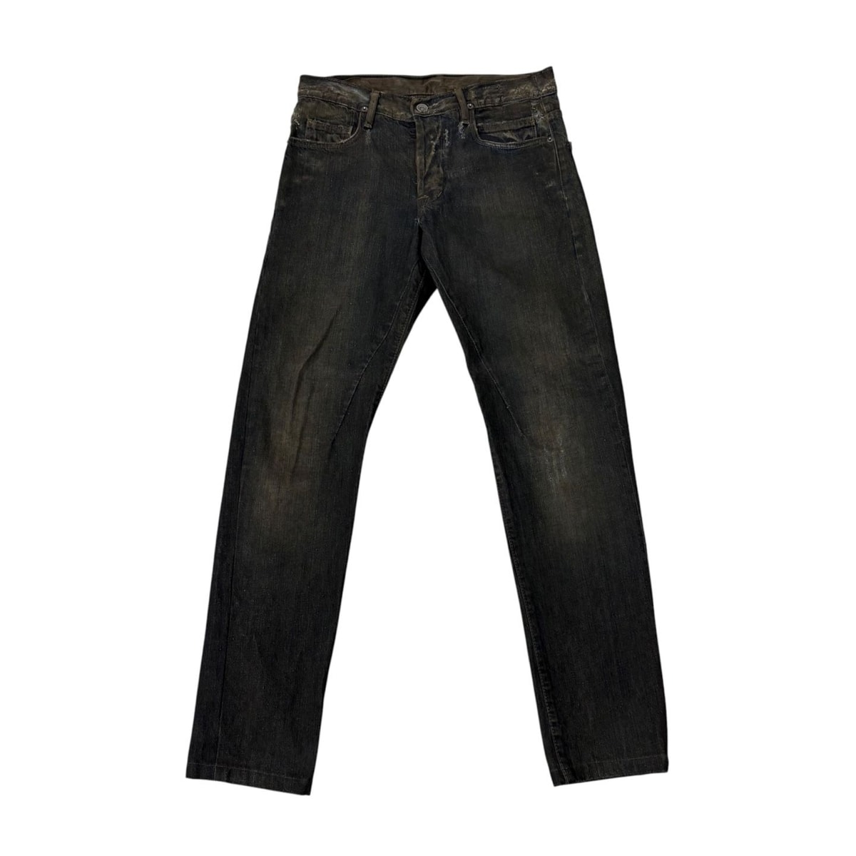 RICK OWENS DRKSHDW ブラック ウォッシュド デニム ジーンズ