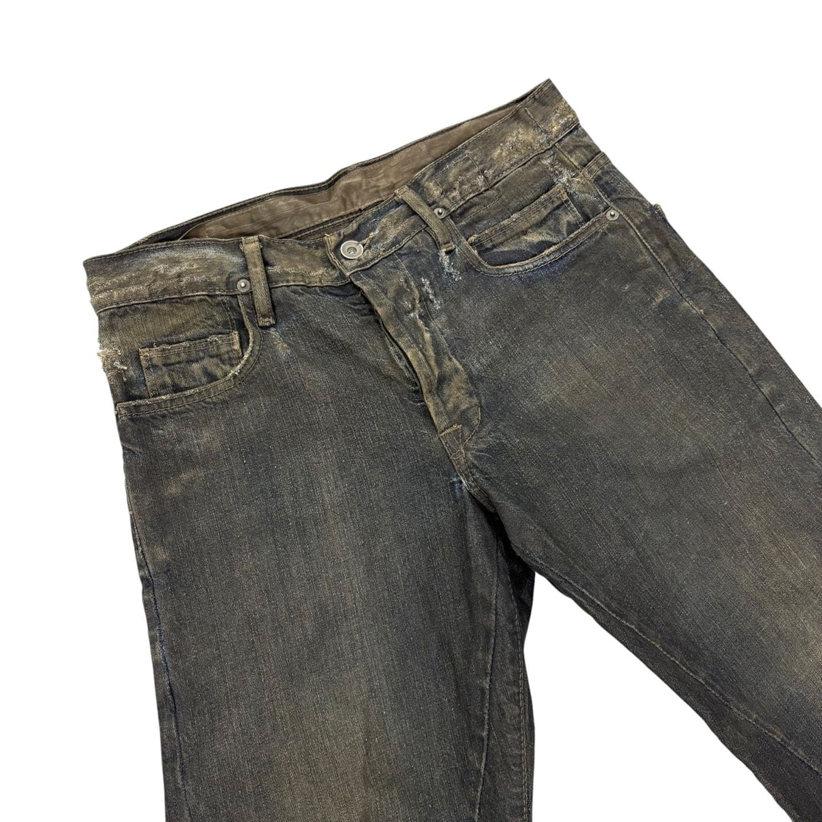 RICK OWENS DRKSHDW ブラック ウォッシュド デニム ジーンズ