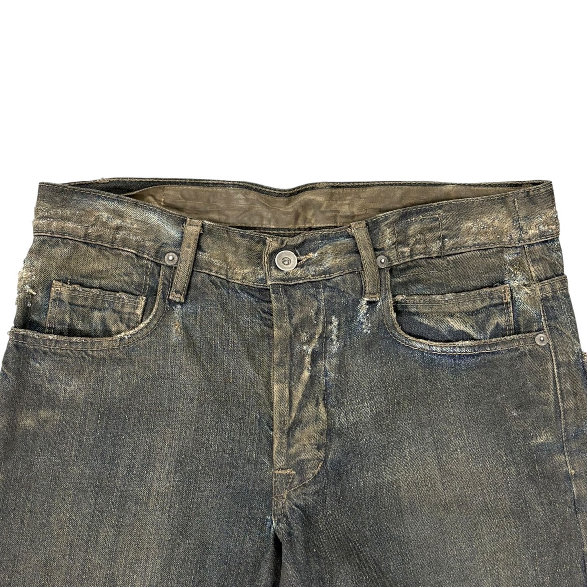 RICK OWENS DRKSHDW ブラック ウォッシュド デニム ジーンズ
