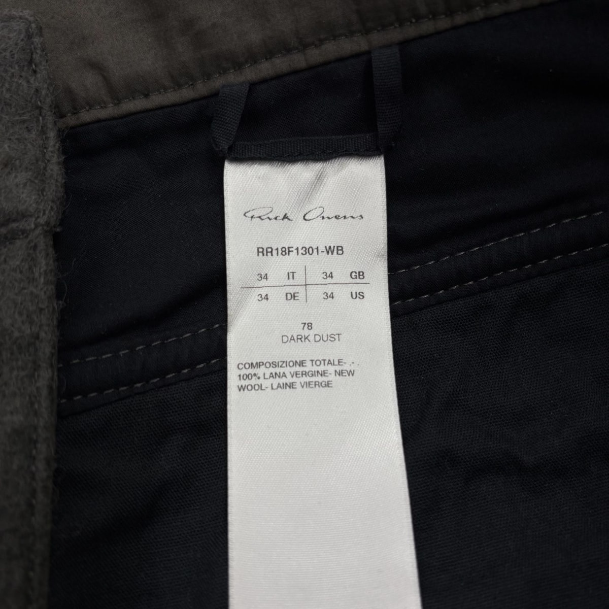 RICK OWENS Casual Gray Pants