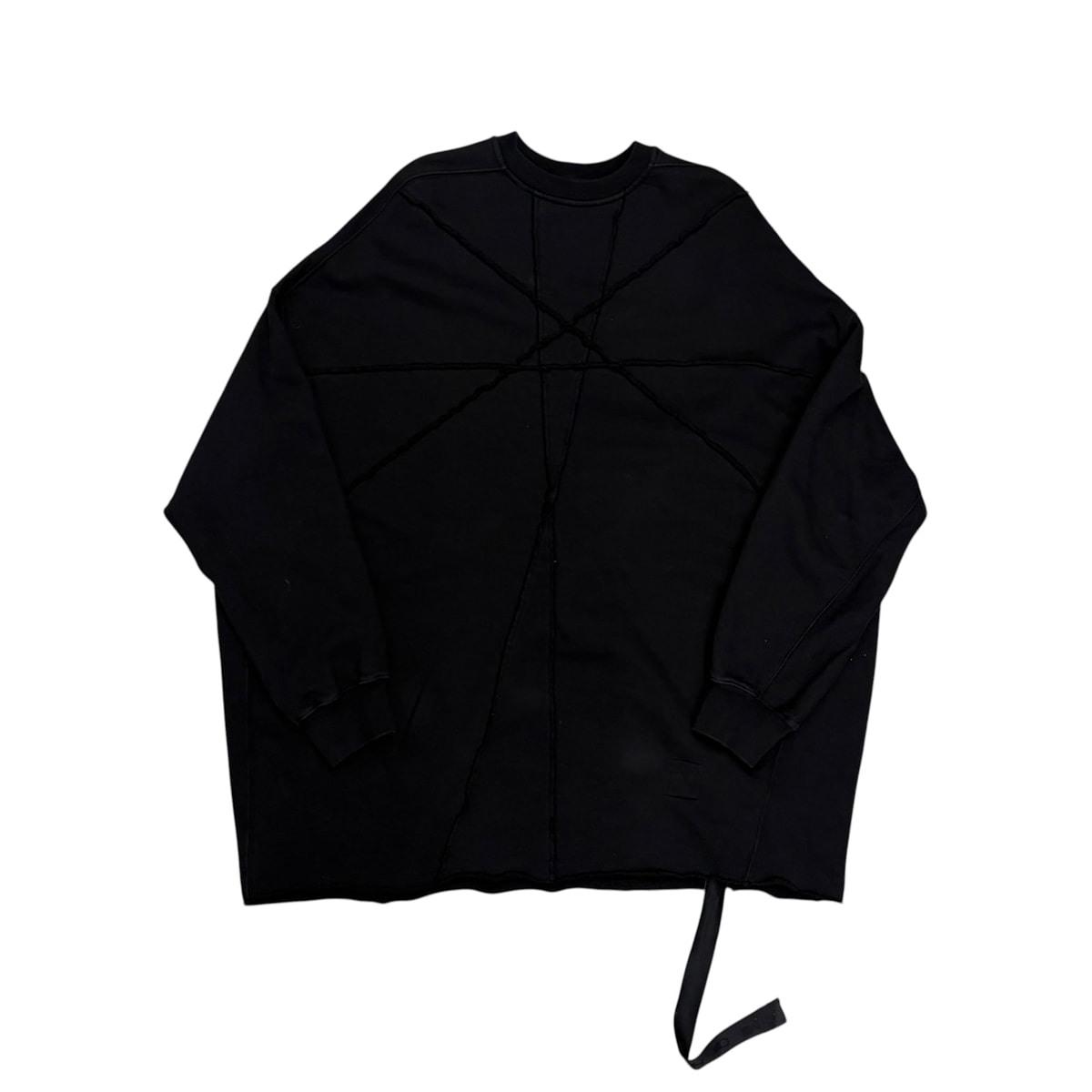 RICK OWENS Black Oversized Sweatshirt