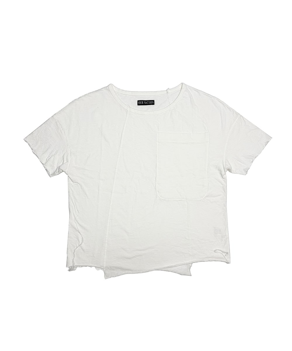 ASYMMETRIC T-SHIRT_WH