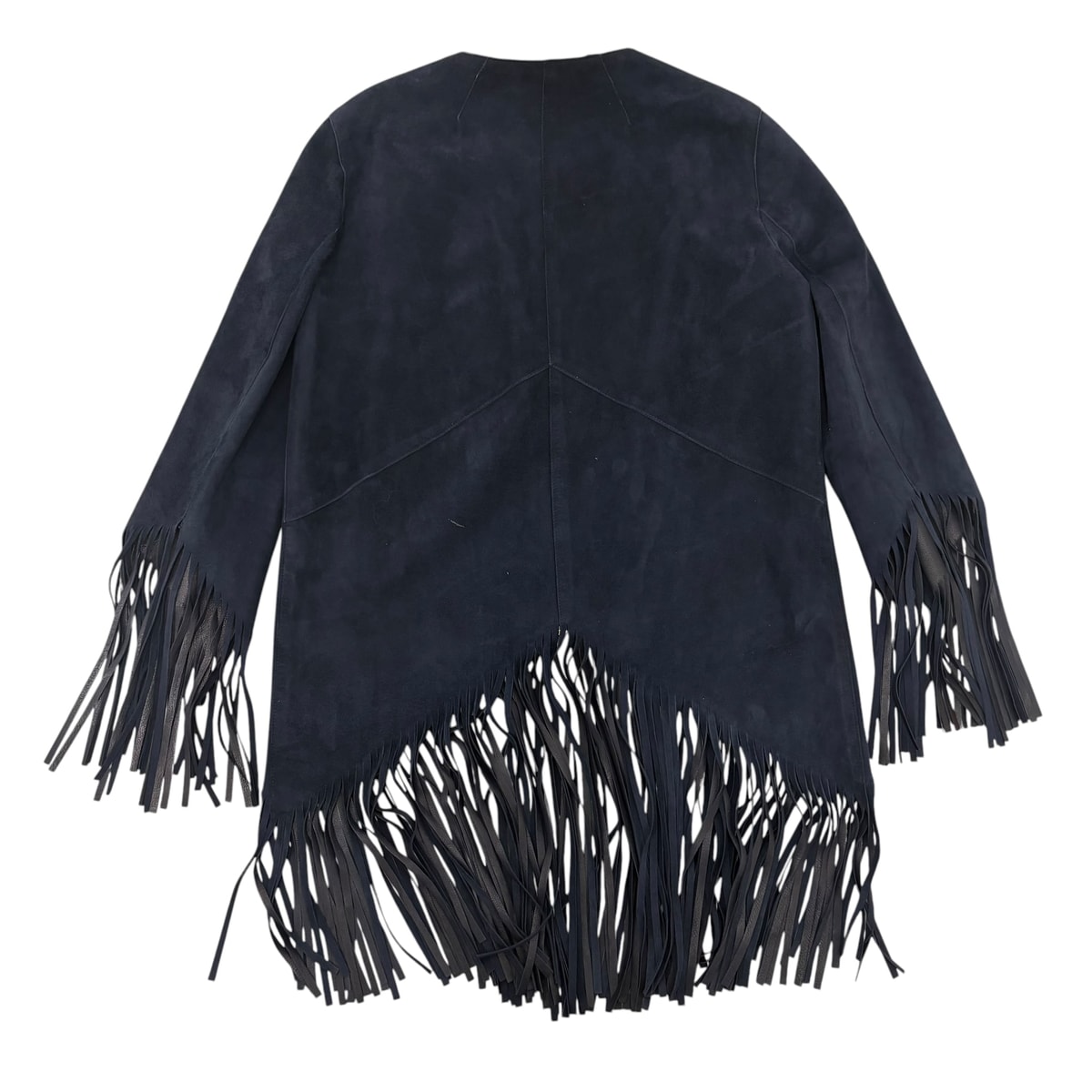 sandro Fringe Suede Jacket