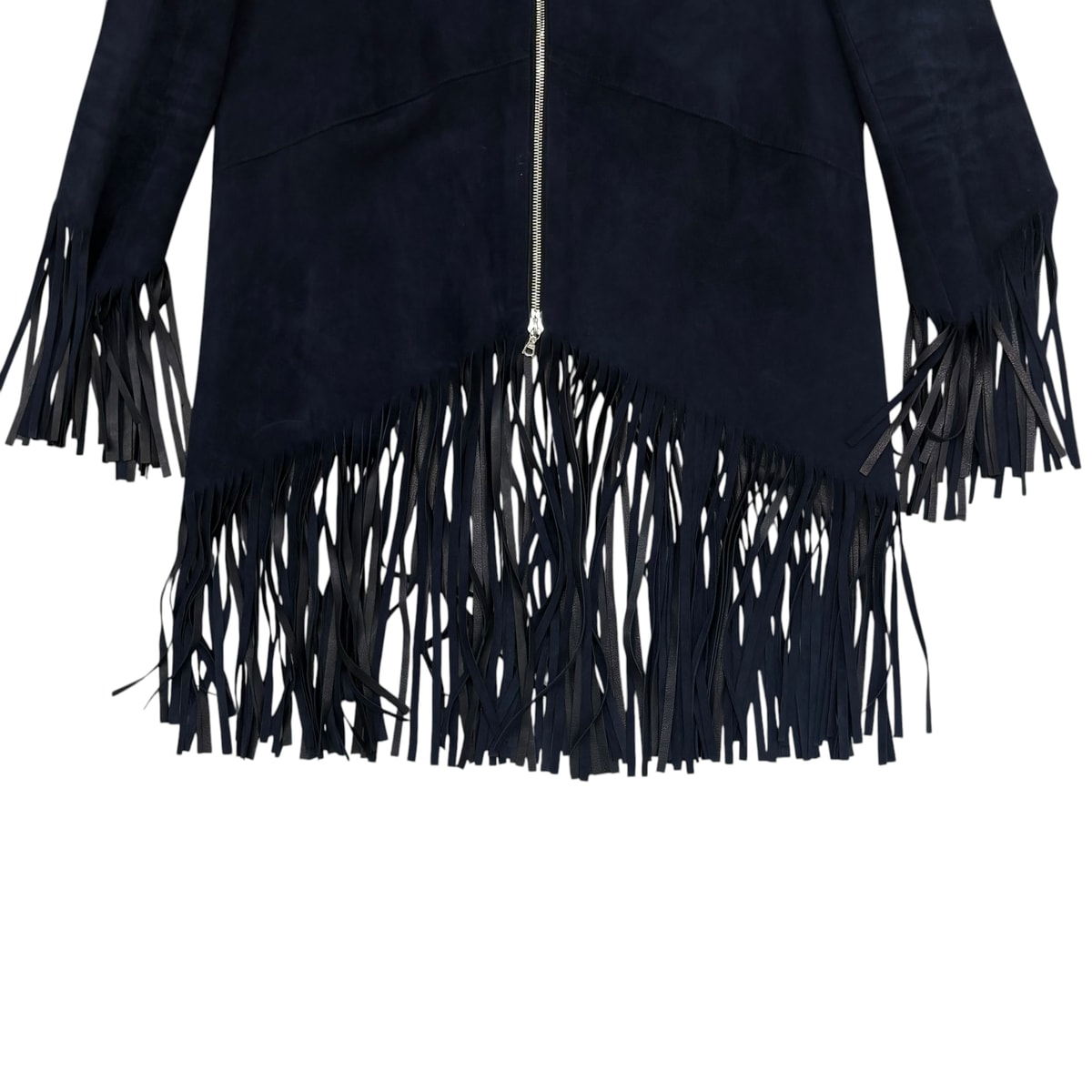 sandro Fringe Suede Jacket