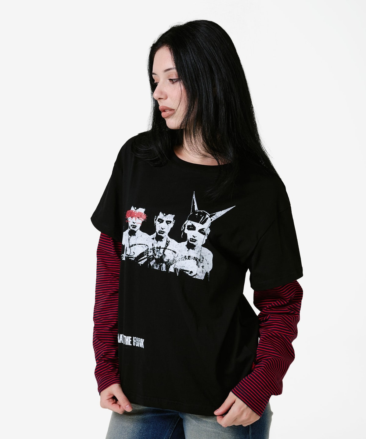 Funk Stripe Layered Long Sleece