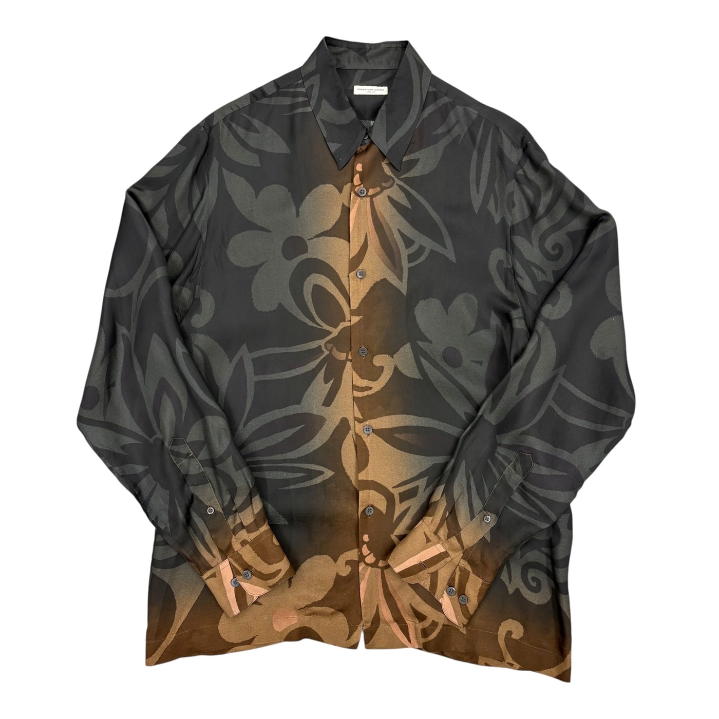 Dries Van Noten Floral Print Button-Up Shirt