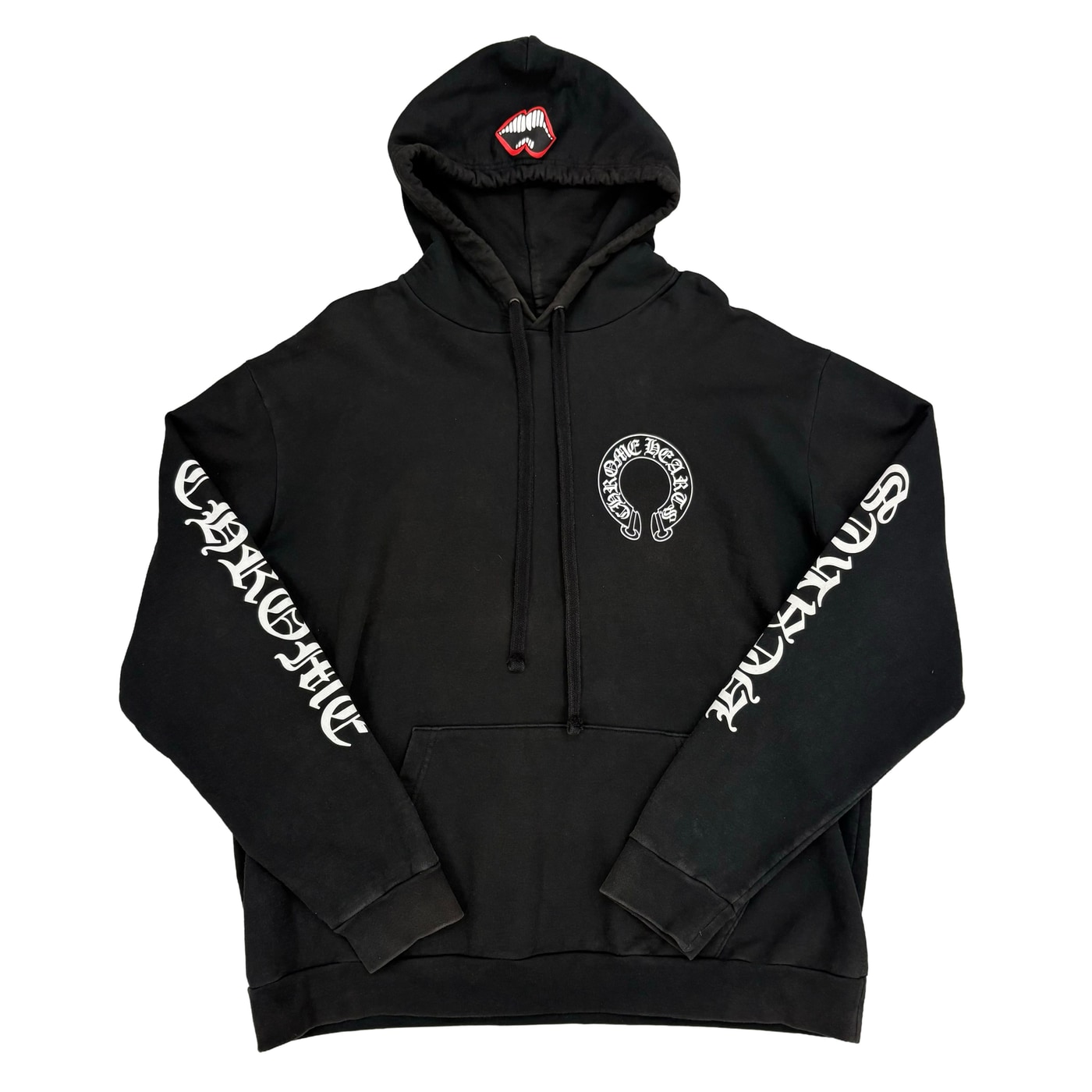 Chrome Hearts x Matty Boy Chomper Horseshoe Hoodie Black