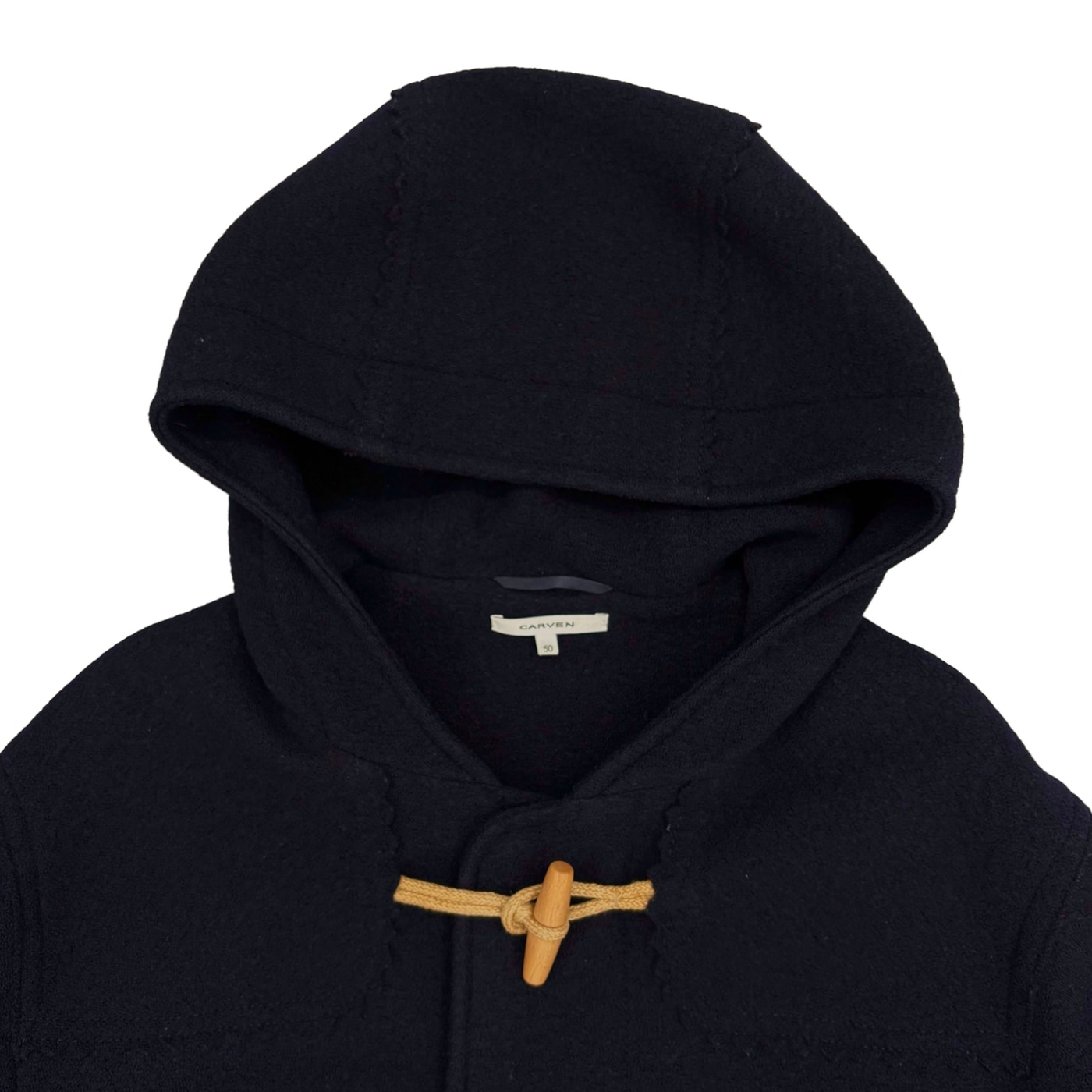 Carven Navy Hooded Duffle Coat