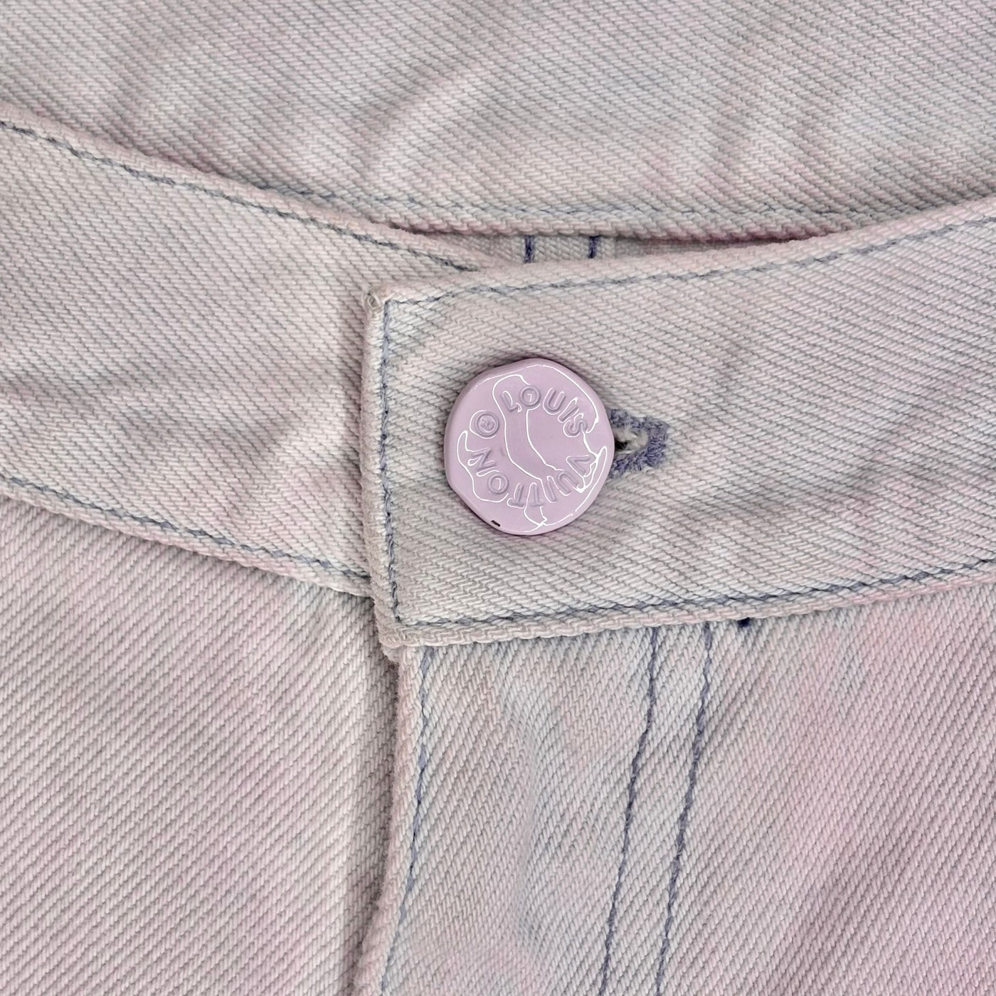 LOUIS VUITTON Light Pink Denim Pants