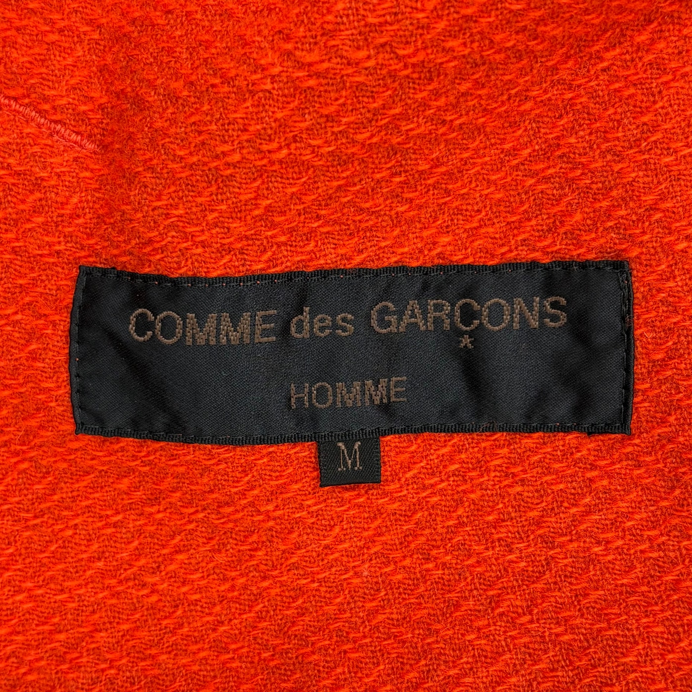 COMME des GARCONS 00AW 重构羊毛夹克 橙色
