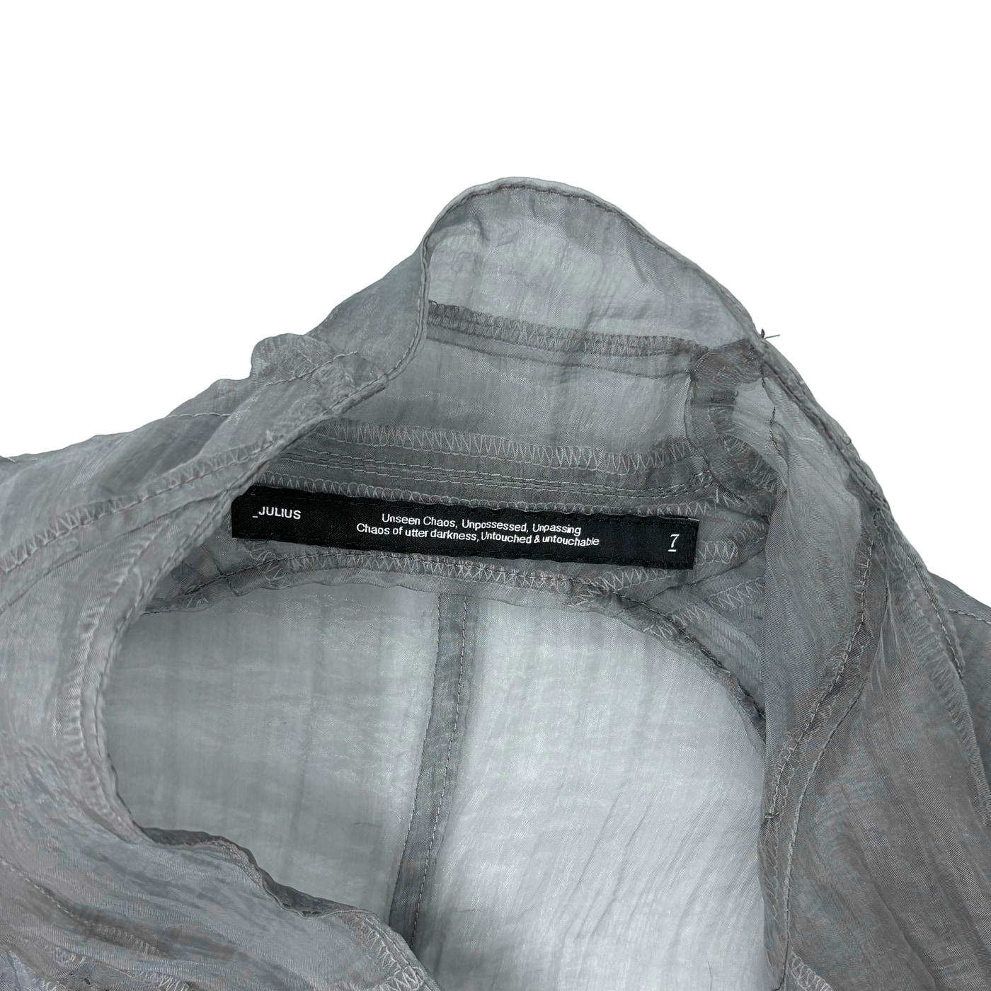 JULIUS Translucent Bomber Jacket