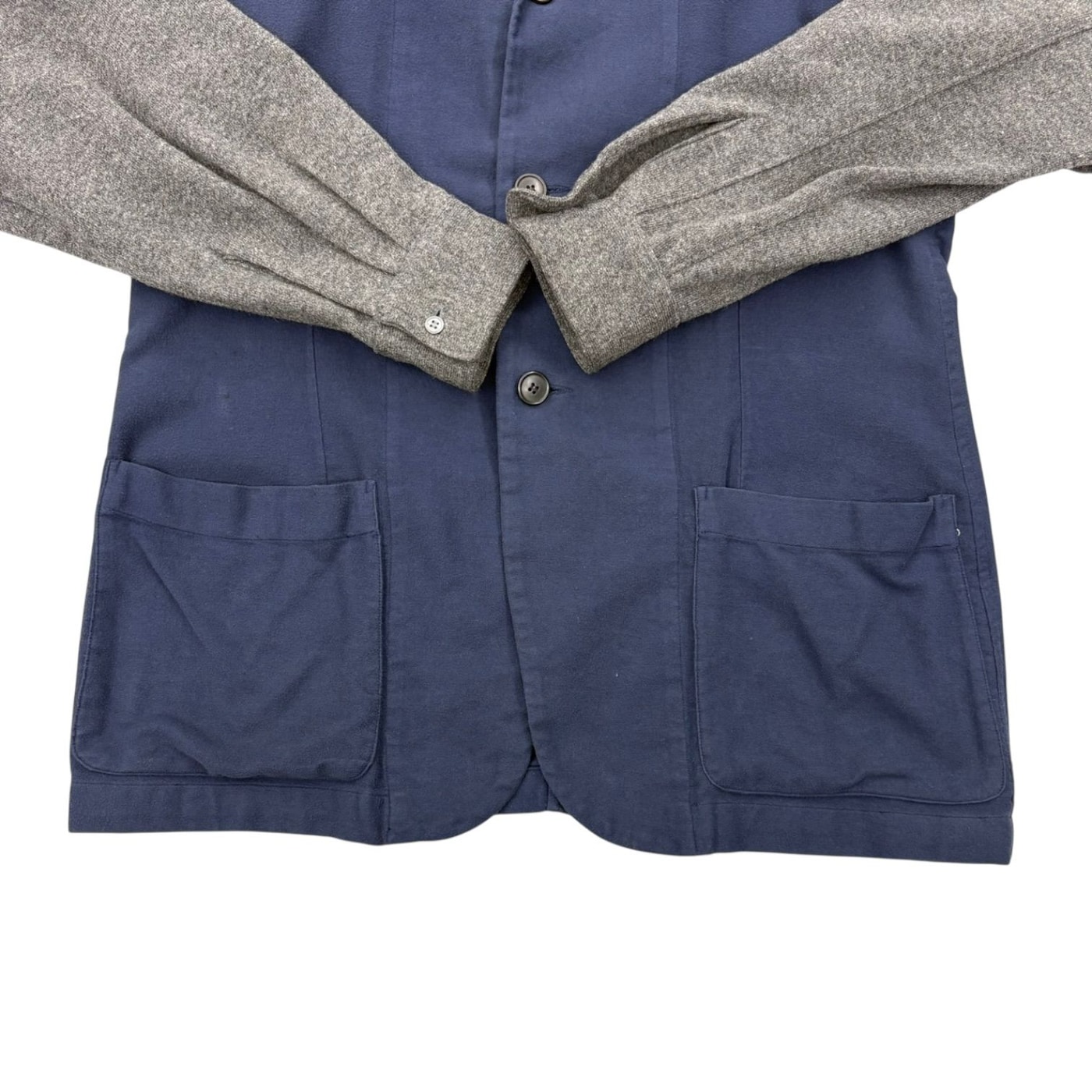 COMME des GARCONS Navy and Gray Jacket