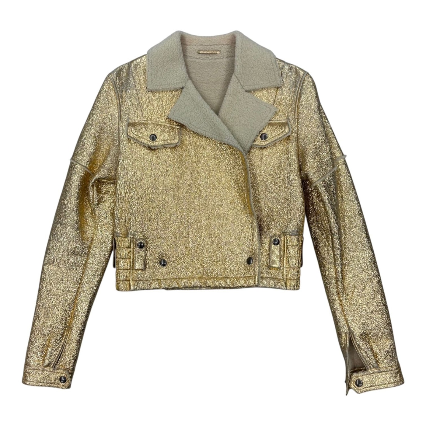 BOTTEGA VENETTA Gold Shimmer Jacket