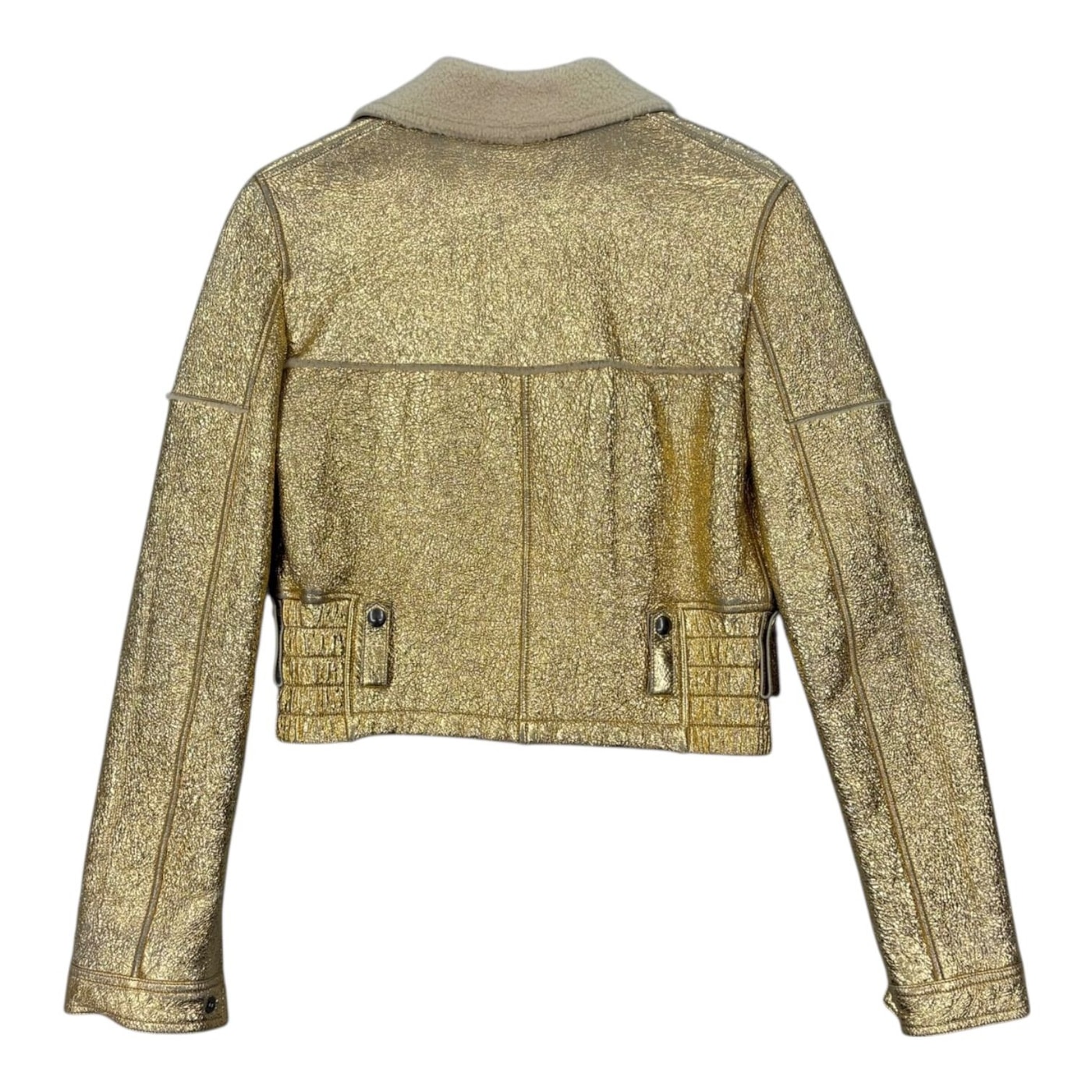 BOTTEGA VENETTA Gold Shimmer Jacket