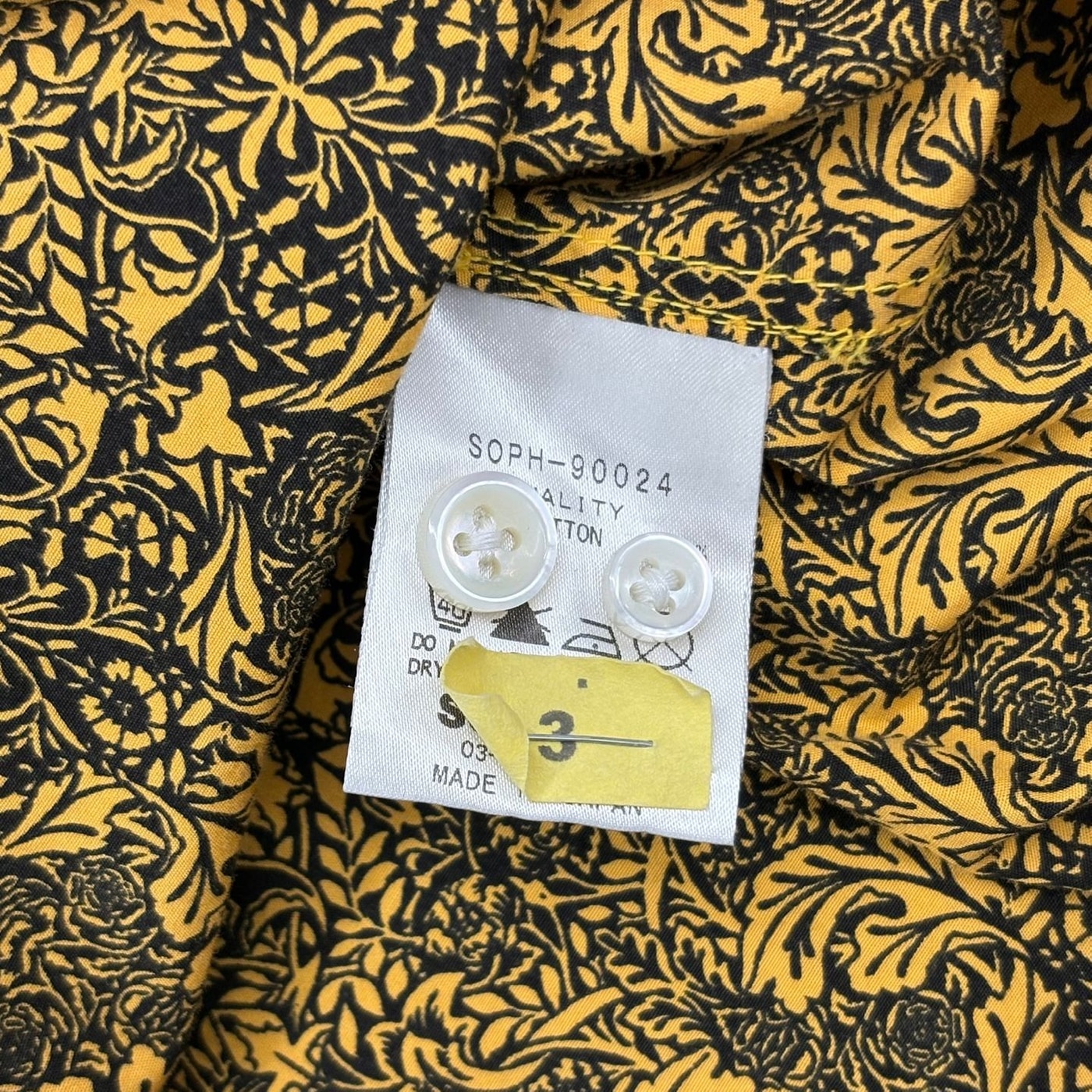 SOPHNET 花卉图案长袖衬衫