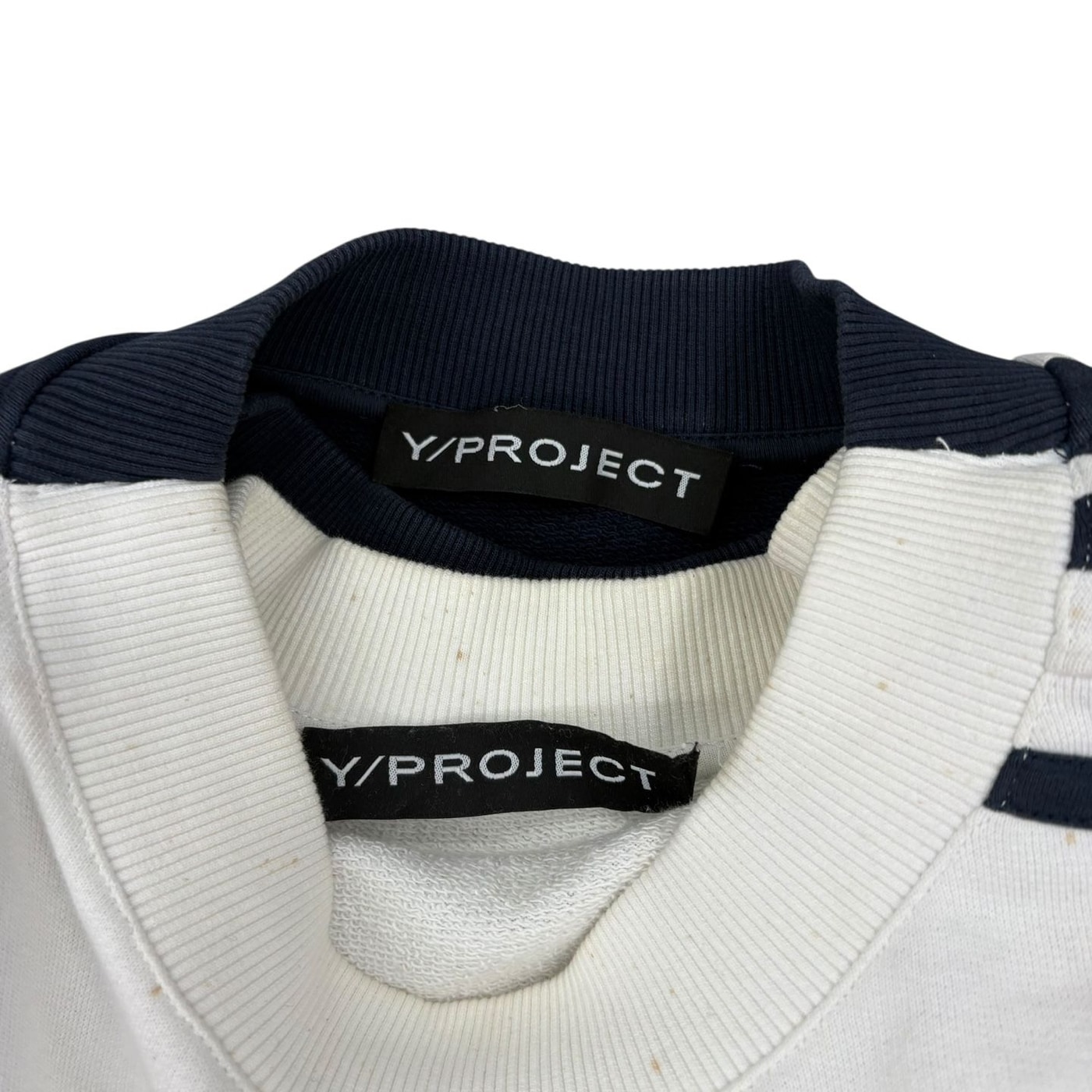 Y/Project AW18 双层卫衣 海军蓝与白