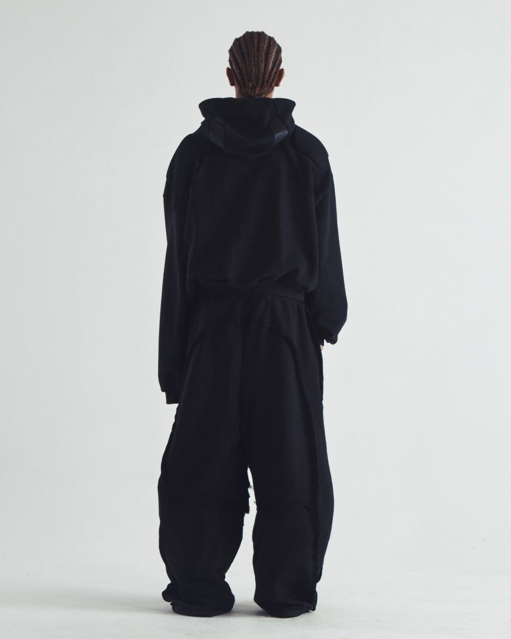 DADA PADDED HOODIE BLACK