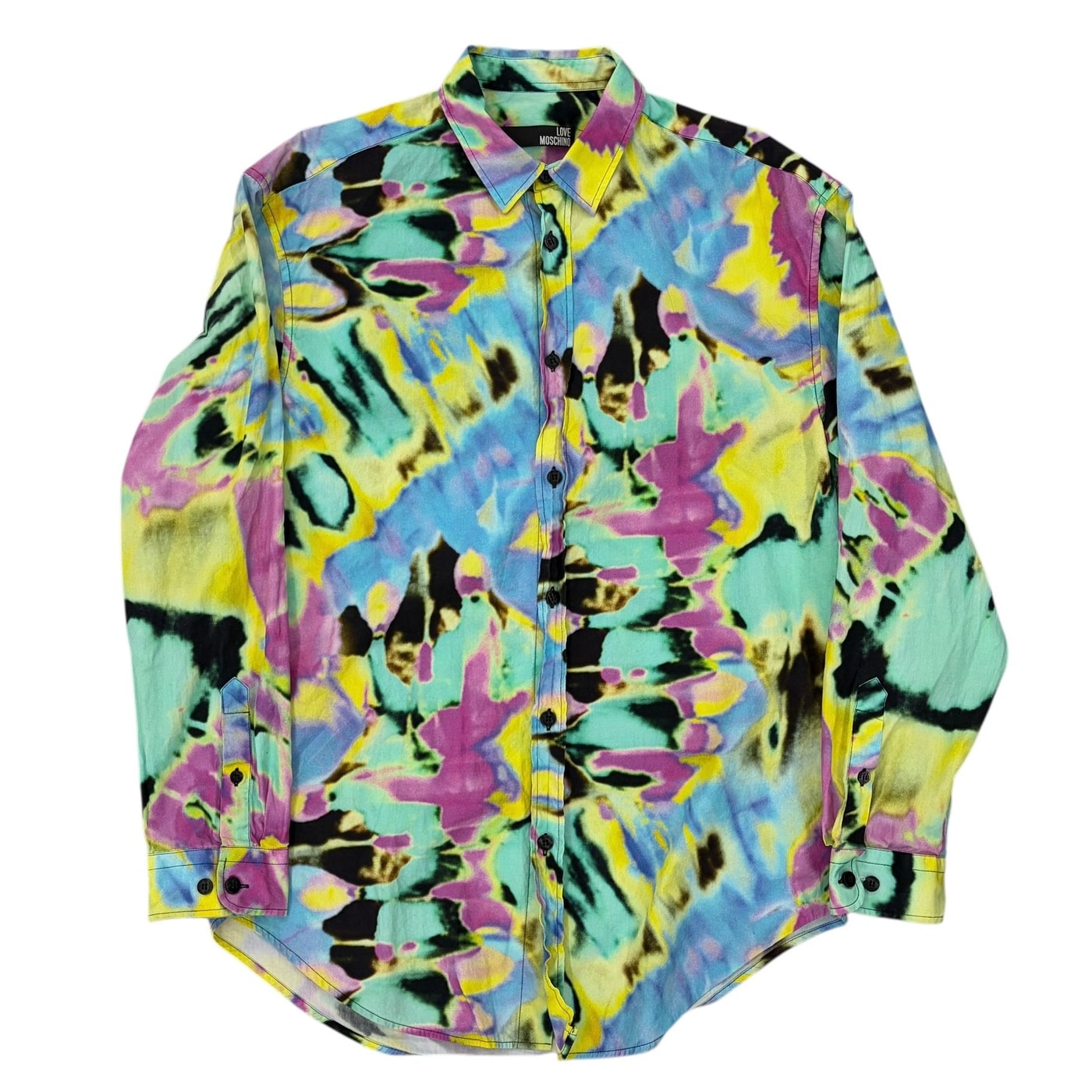 LOVE MOSCHINO Colorful Tie-Dye Shirt