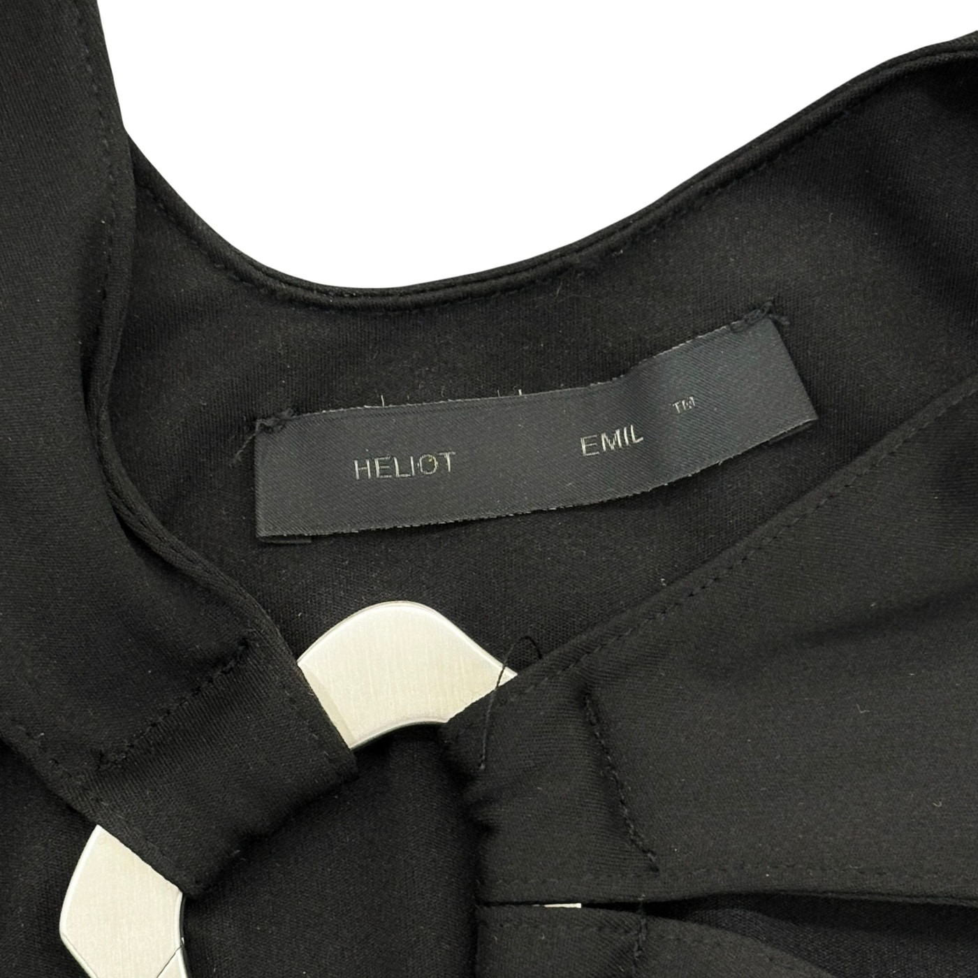 Heliot Emil Black Asymmetrical Top