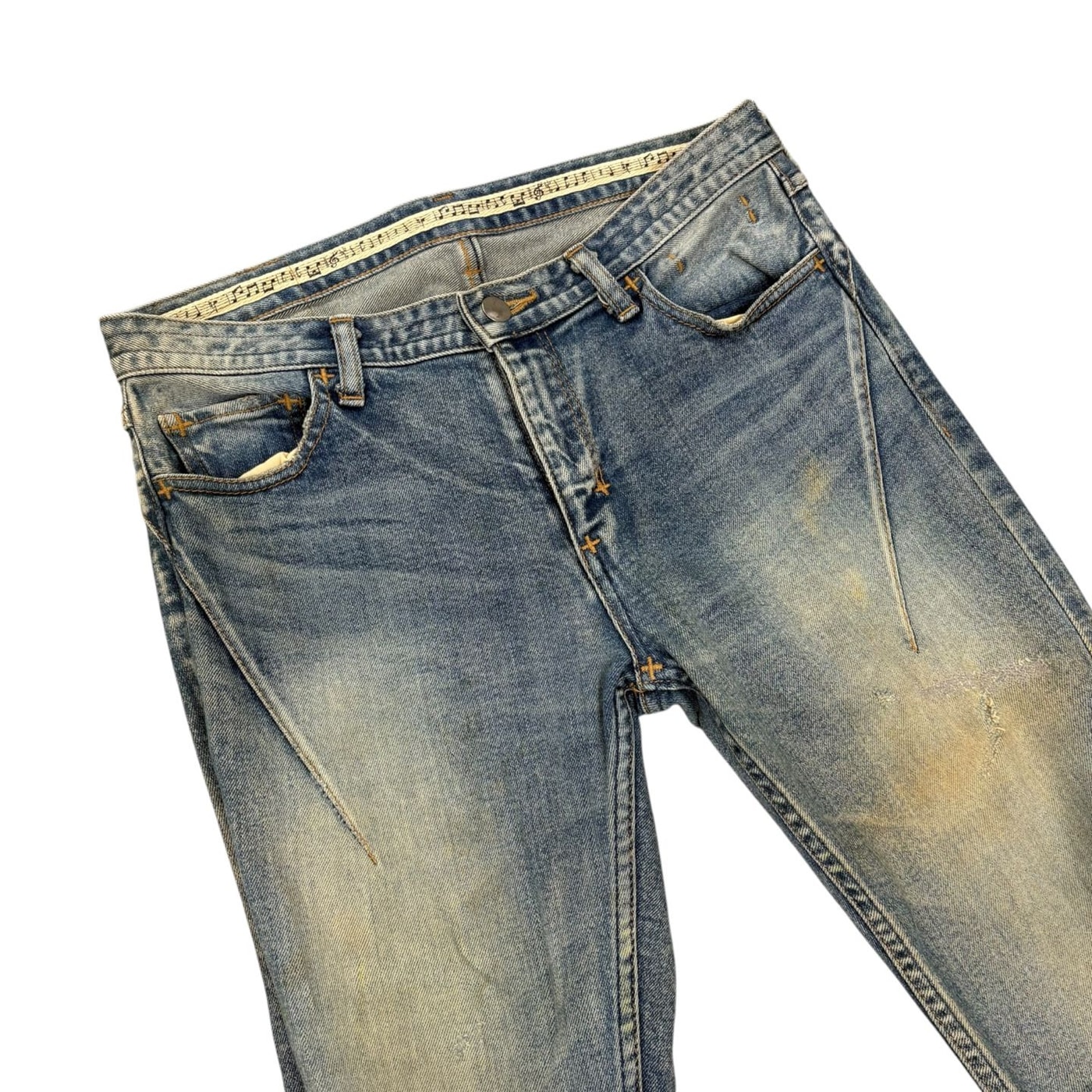NUMBER NINE Distressed Denim Jeans