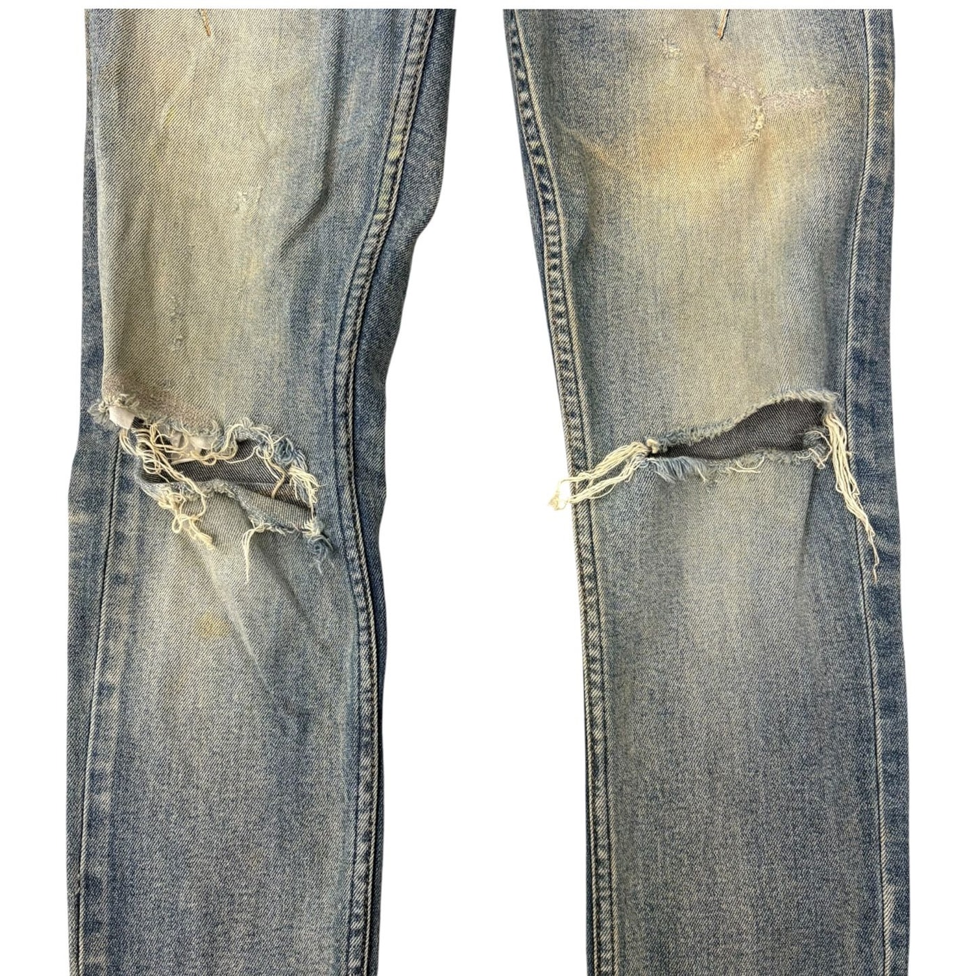 NUMBER NINE Distressed Denim Jeans