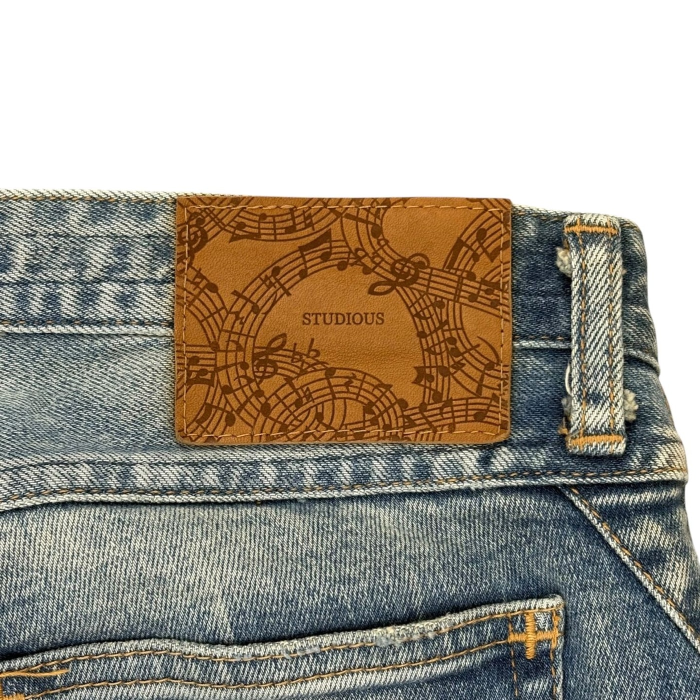 NUMBER NINE Distressed Denim Jeans