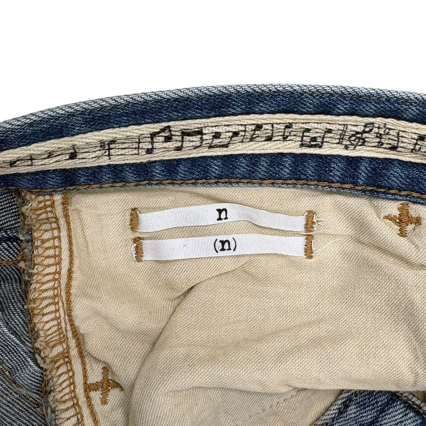 NUMBER NINE Distressed Denim Jeans