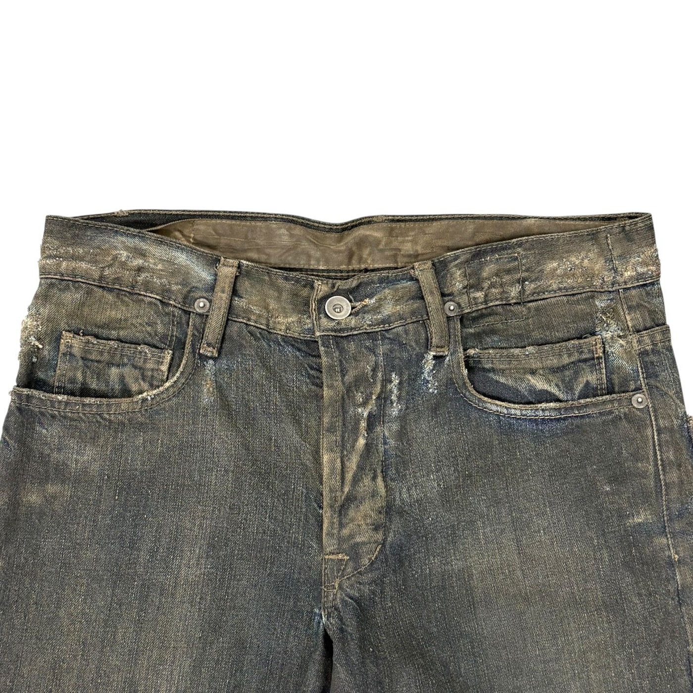 RICK OWENS DRKSHDW ブラック ウォッシュド デニム ジーンズ