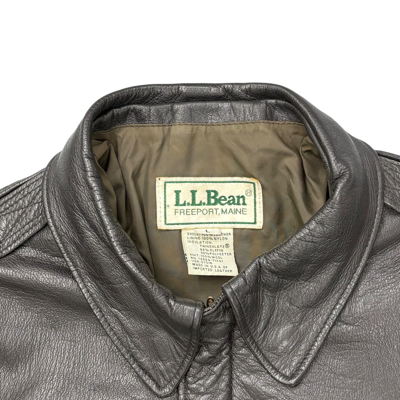 LL Bean Leather Jacket