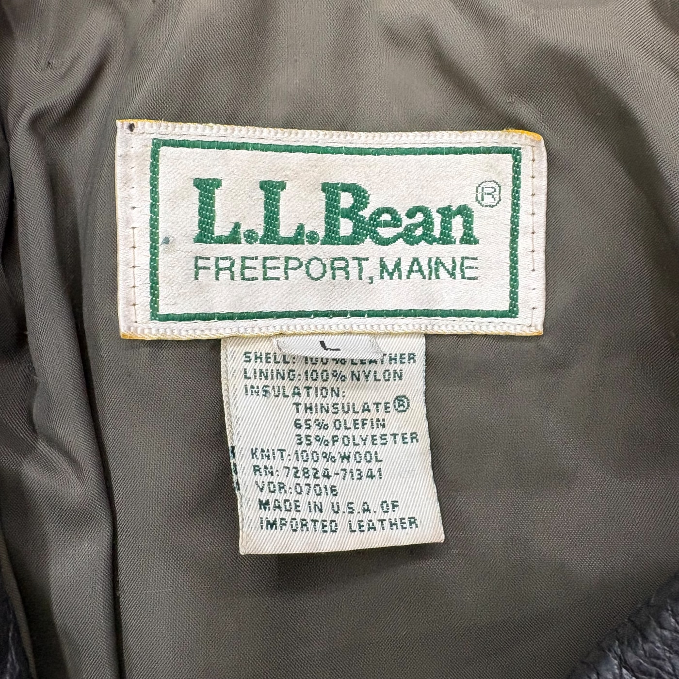LL Bean Leather Jacket