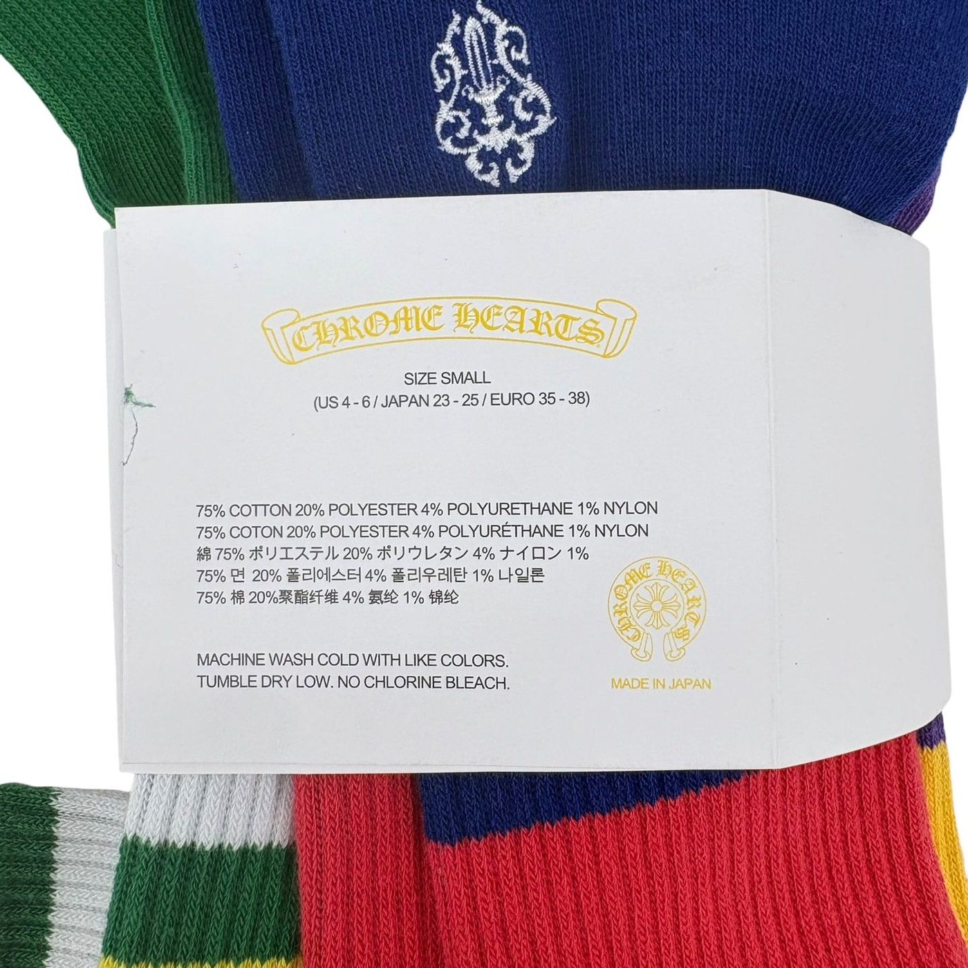 CHROME HEARTS Colorful Striped Socks