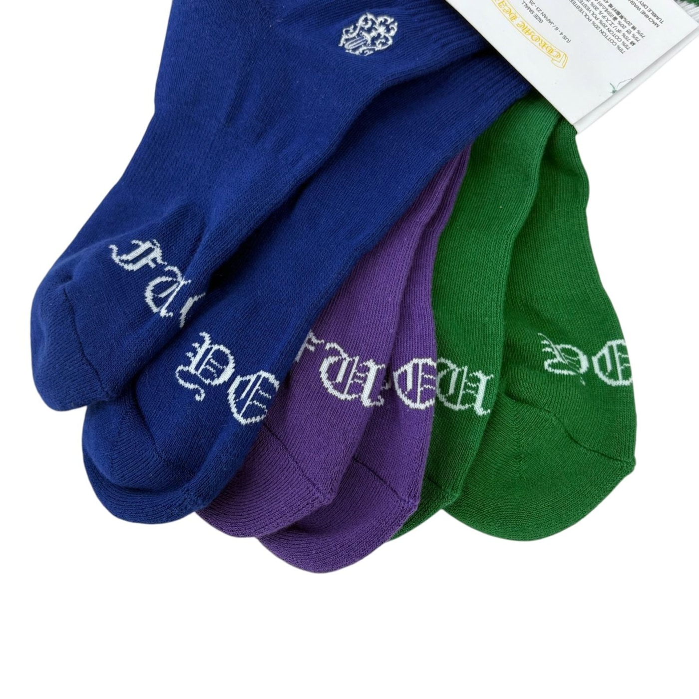 CHROME HEARTS Colorful Striped Socks