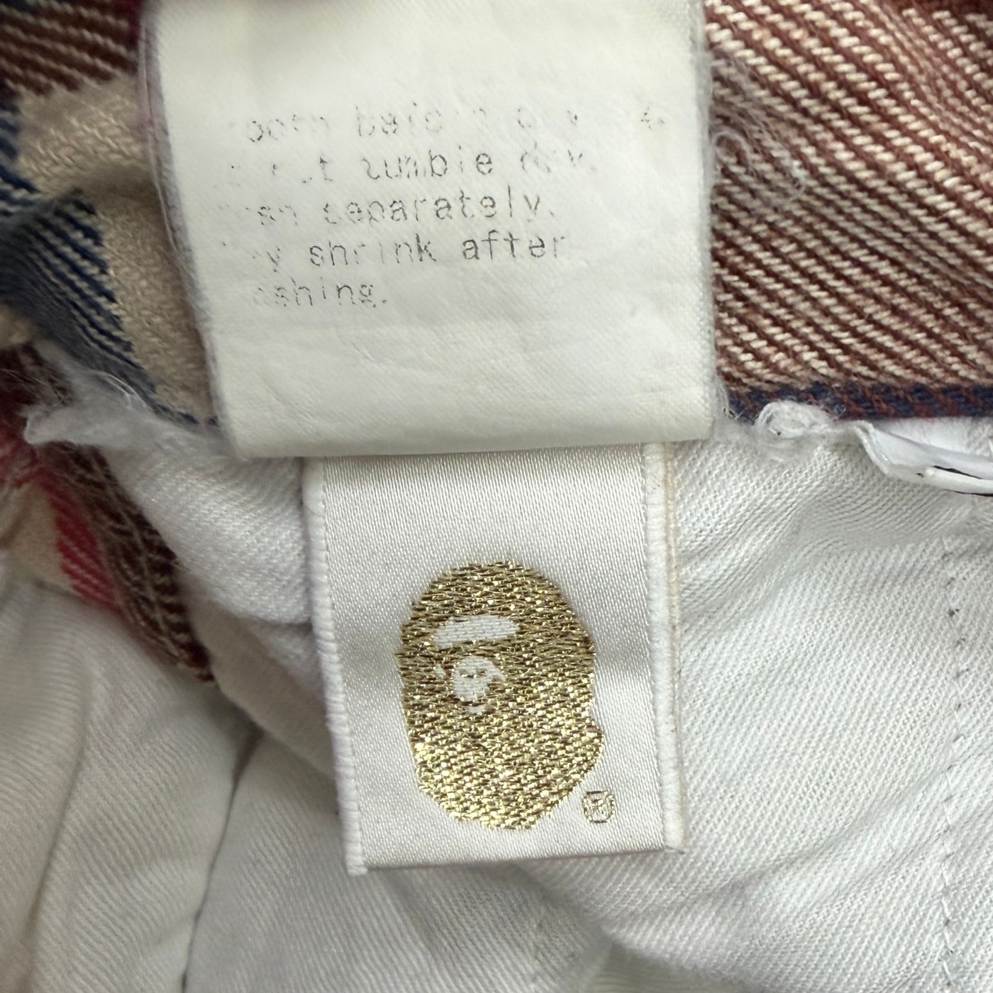 BAPE 格子短裤