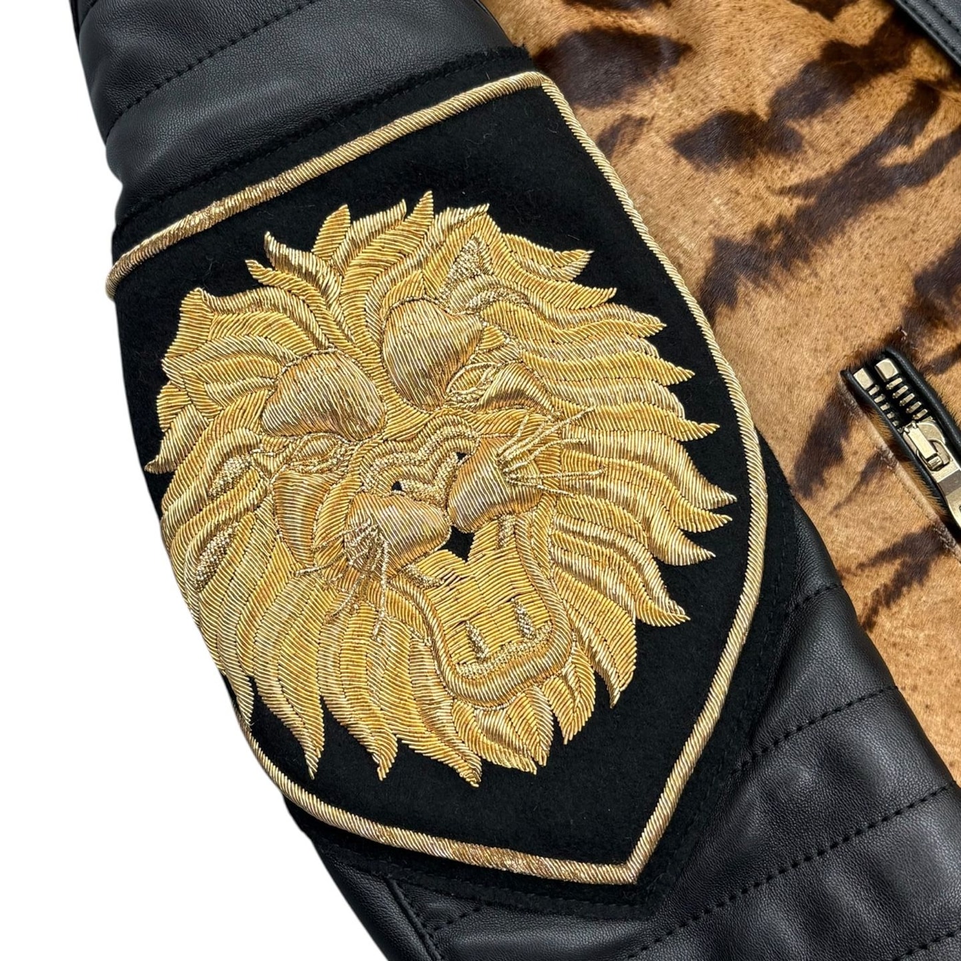 BALMAIN 老虎图案飞行员夹克