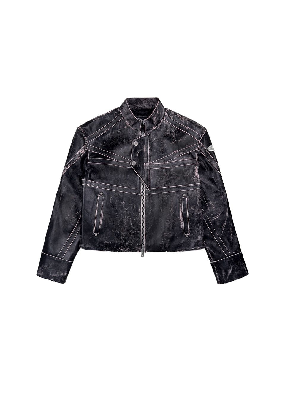 Utility Racer Vintage Cowhide Jacket_Black