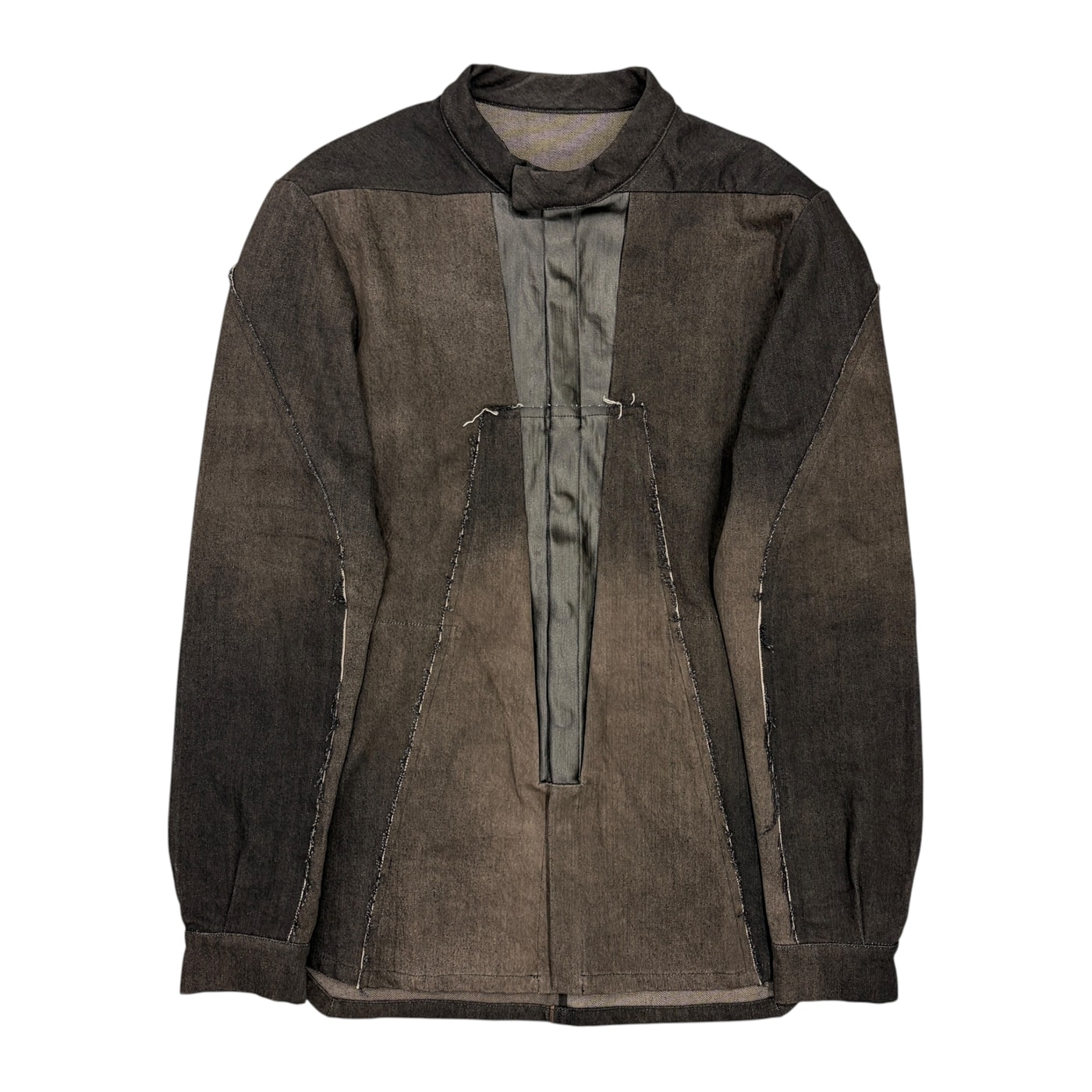 RICK OWENS 涂层细节牛仔夹克
