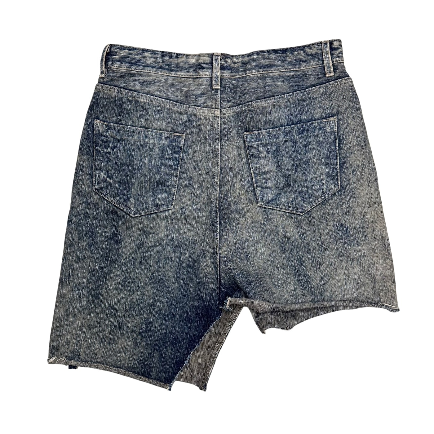 RICK OWENS Distressed Denim Skirt