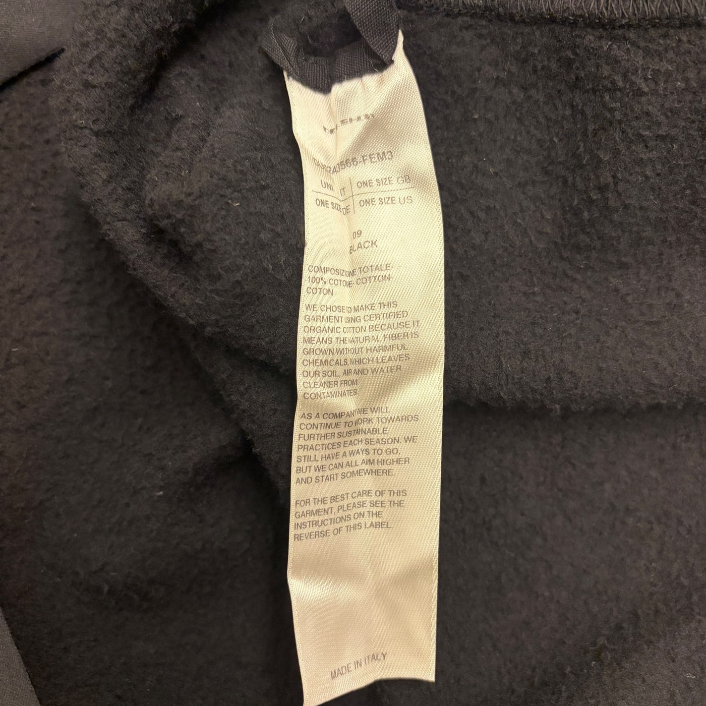 RICK OWENS Black Oversized Sweatshirt