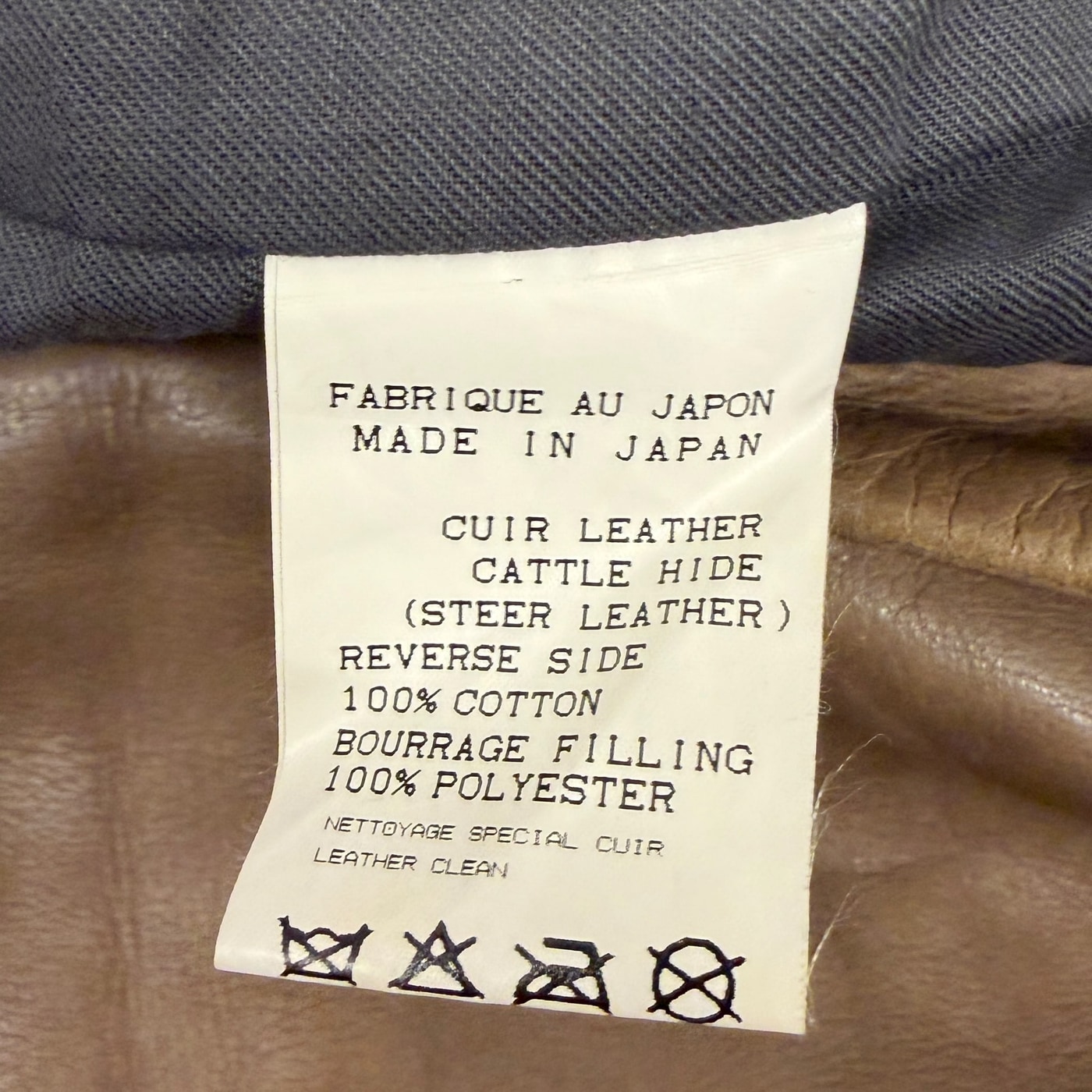 リップ ヴァン ウィンクル メンズ レザー ジャケット