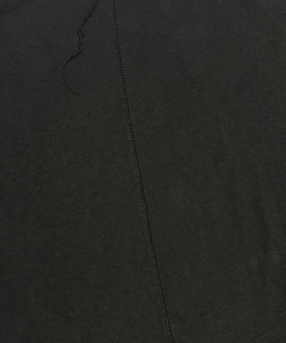 アシンメトリック Tシャツ_BK