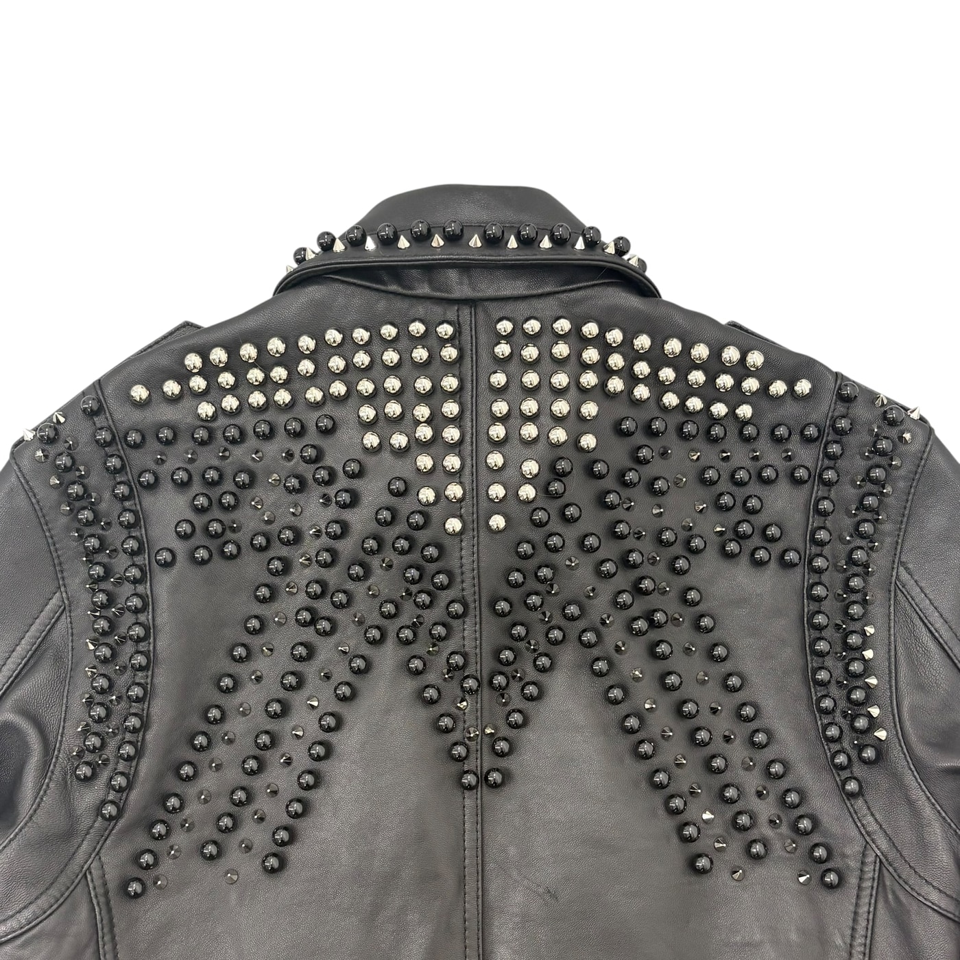MCM Studded Leather Biker Jacket