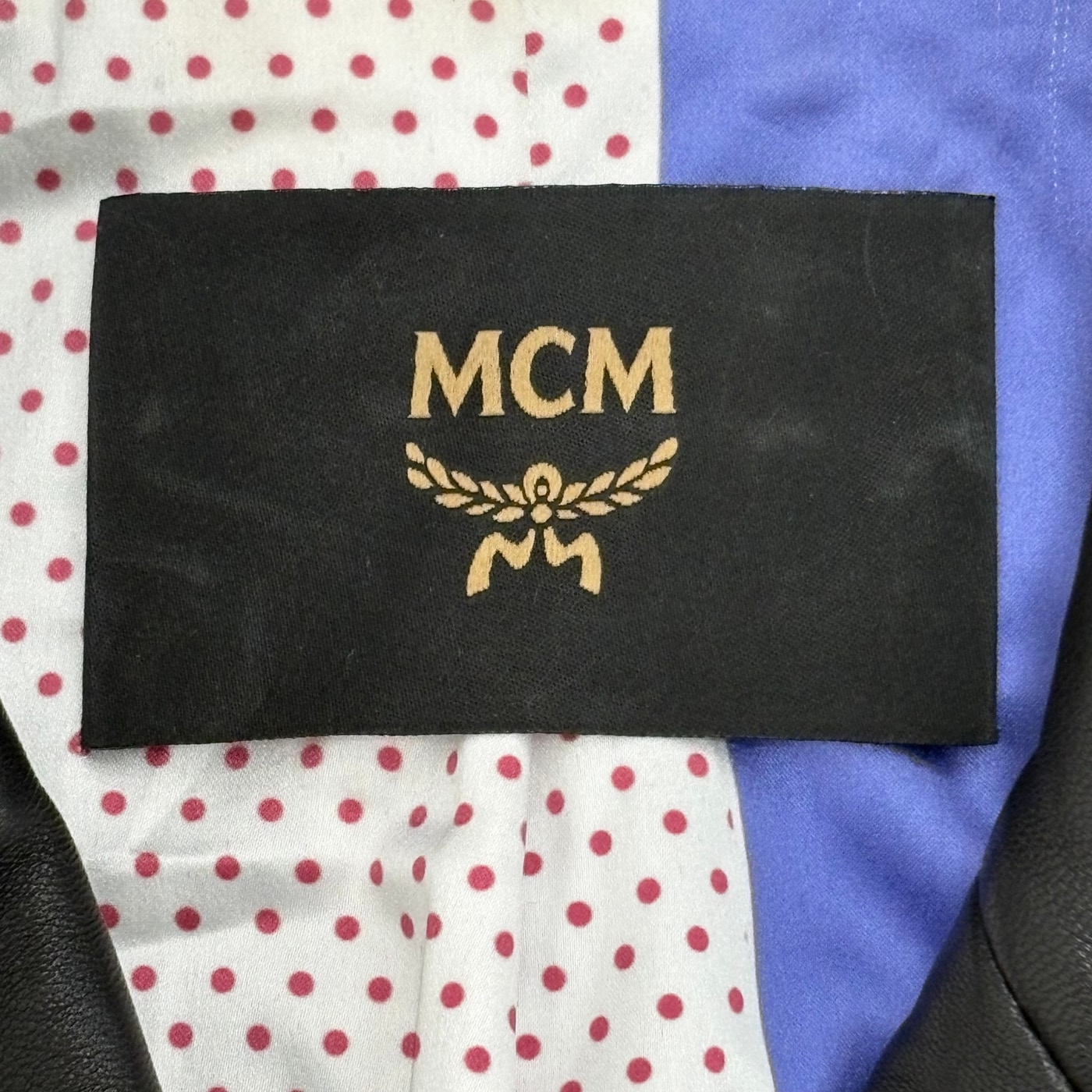 MCM Studded Leather Biker Jacket