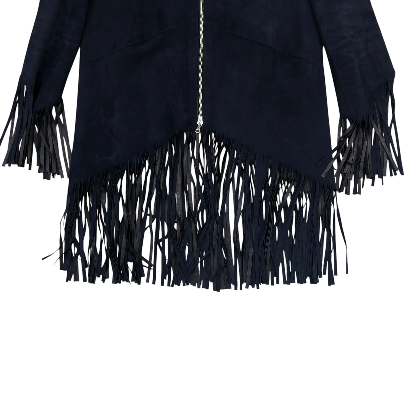 sandro Fringe Suede Jacket