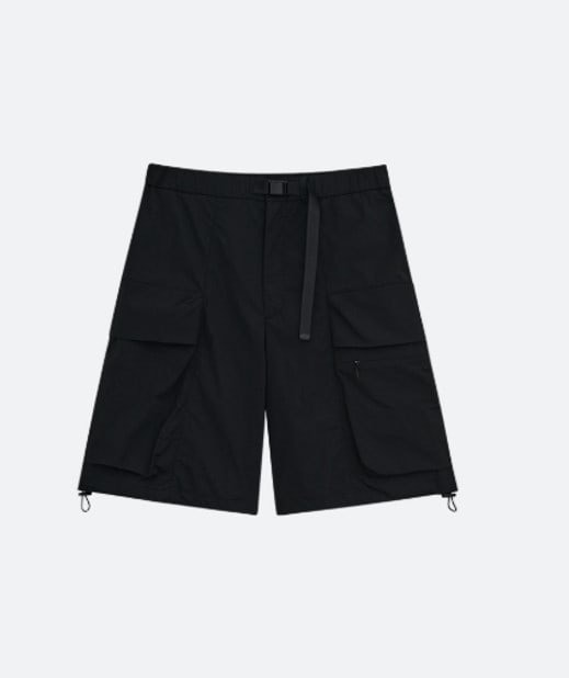 RIPSTOP FUNCTIONAL CARGO SHORTS [BLACK]