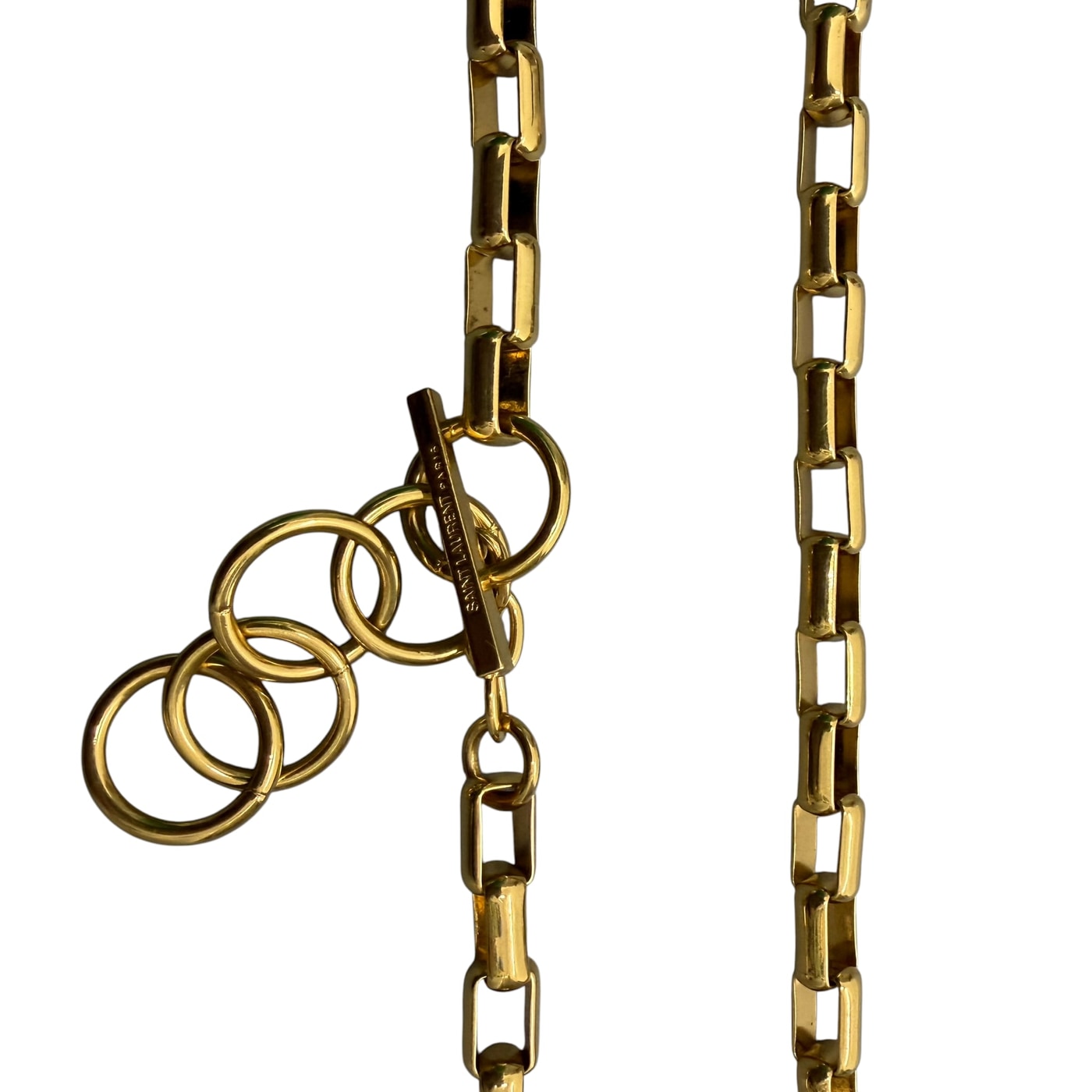 SAINT LAURENT Gold Chain Necklace
